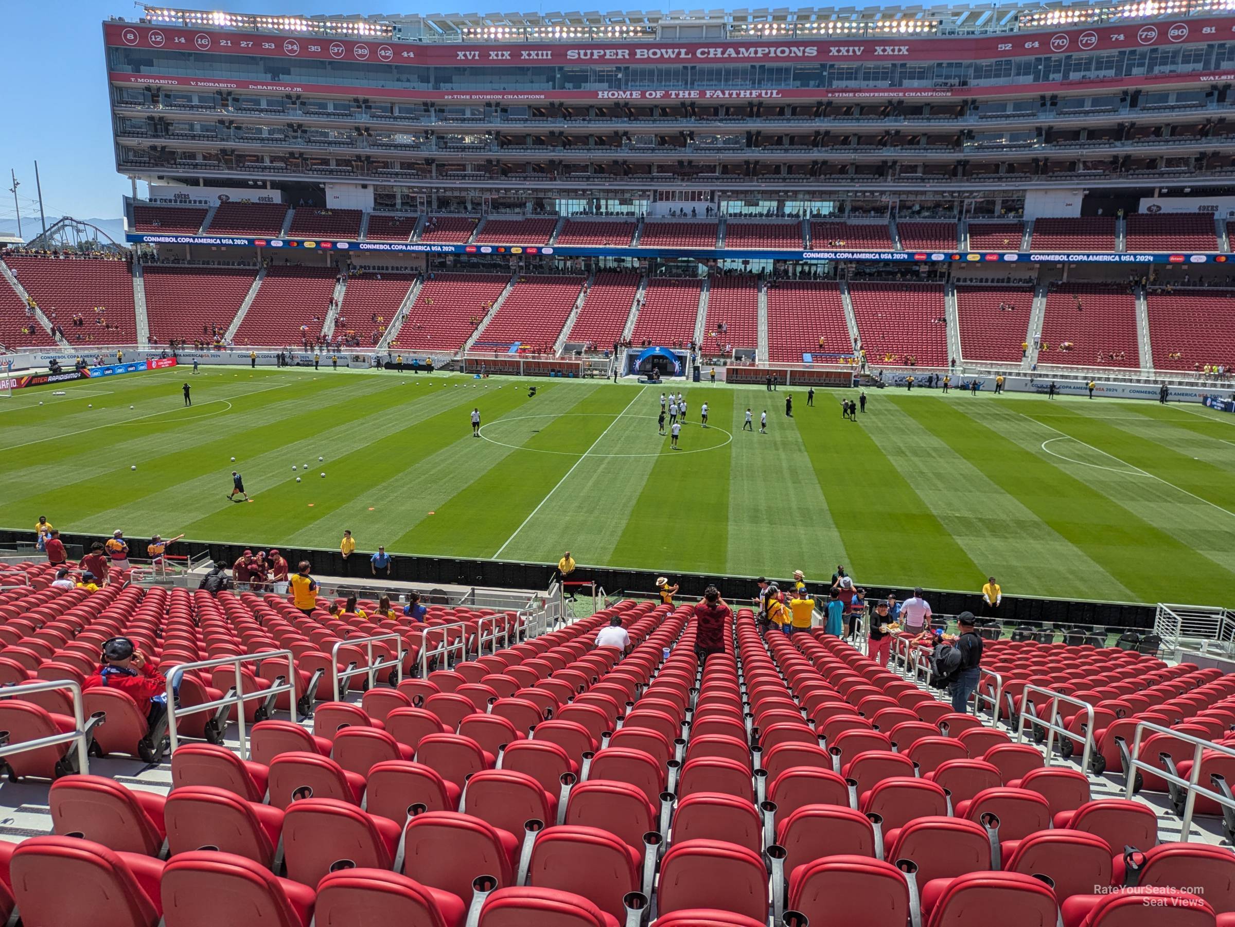 section c114, row 31 seat view  for soccer - levi