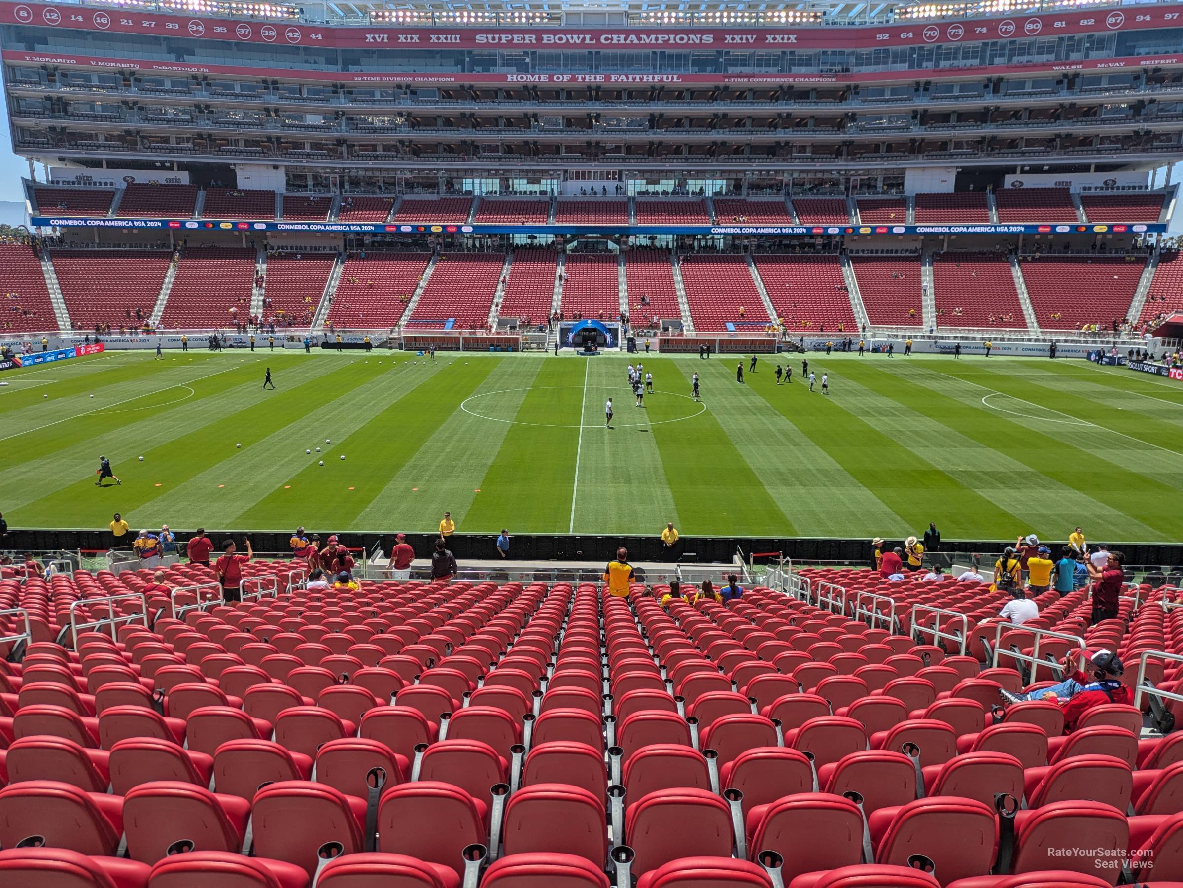 section c115, row 31 seat view  for soccer - levi