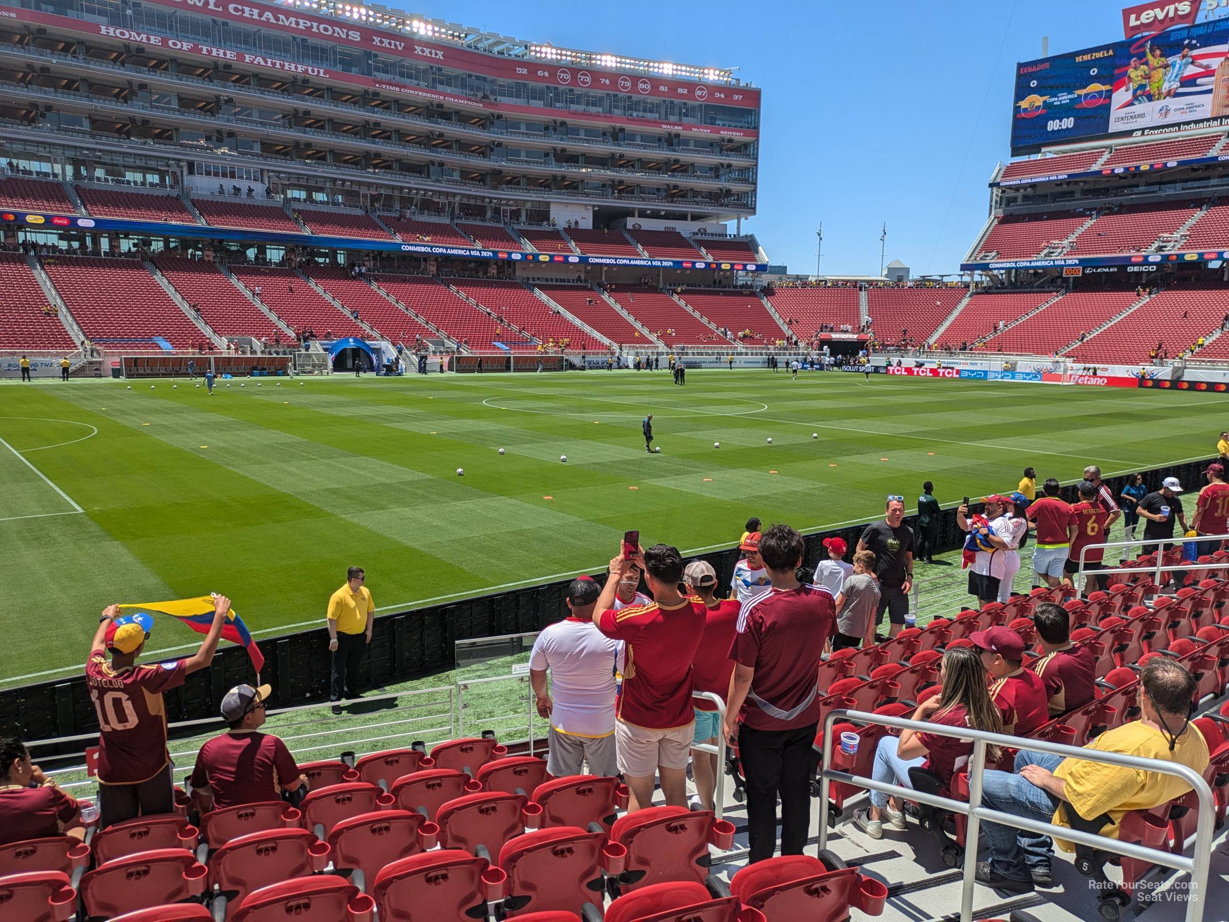 section 120, row 10 seat view  for soccer - levi