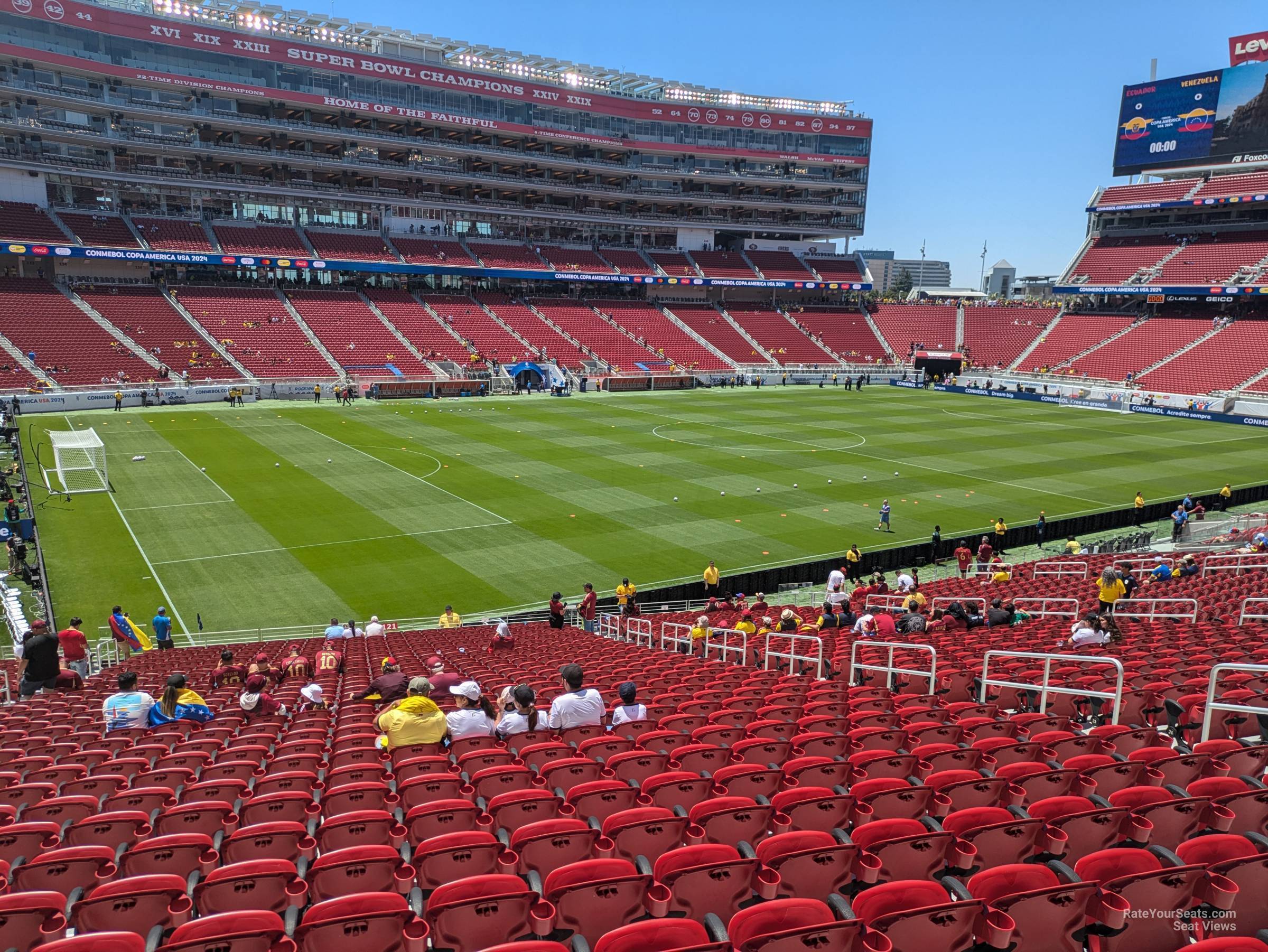 section 121, row 31 seat view  for soccer - levi