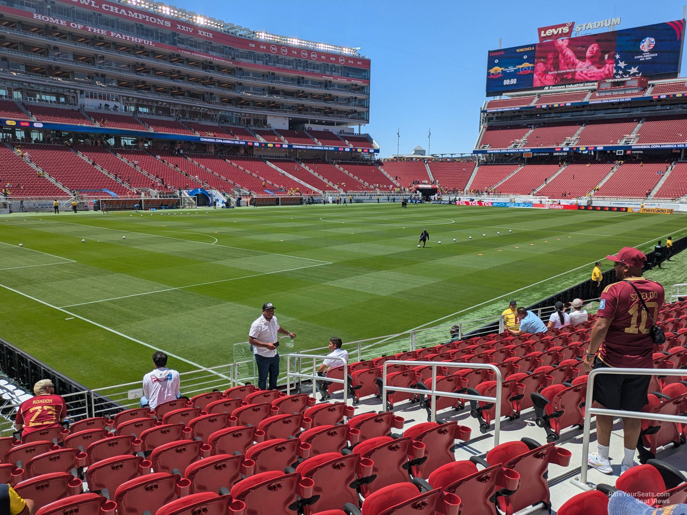 section 122, row 10 seat view  for soccer - levi