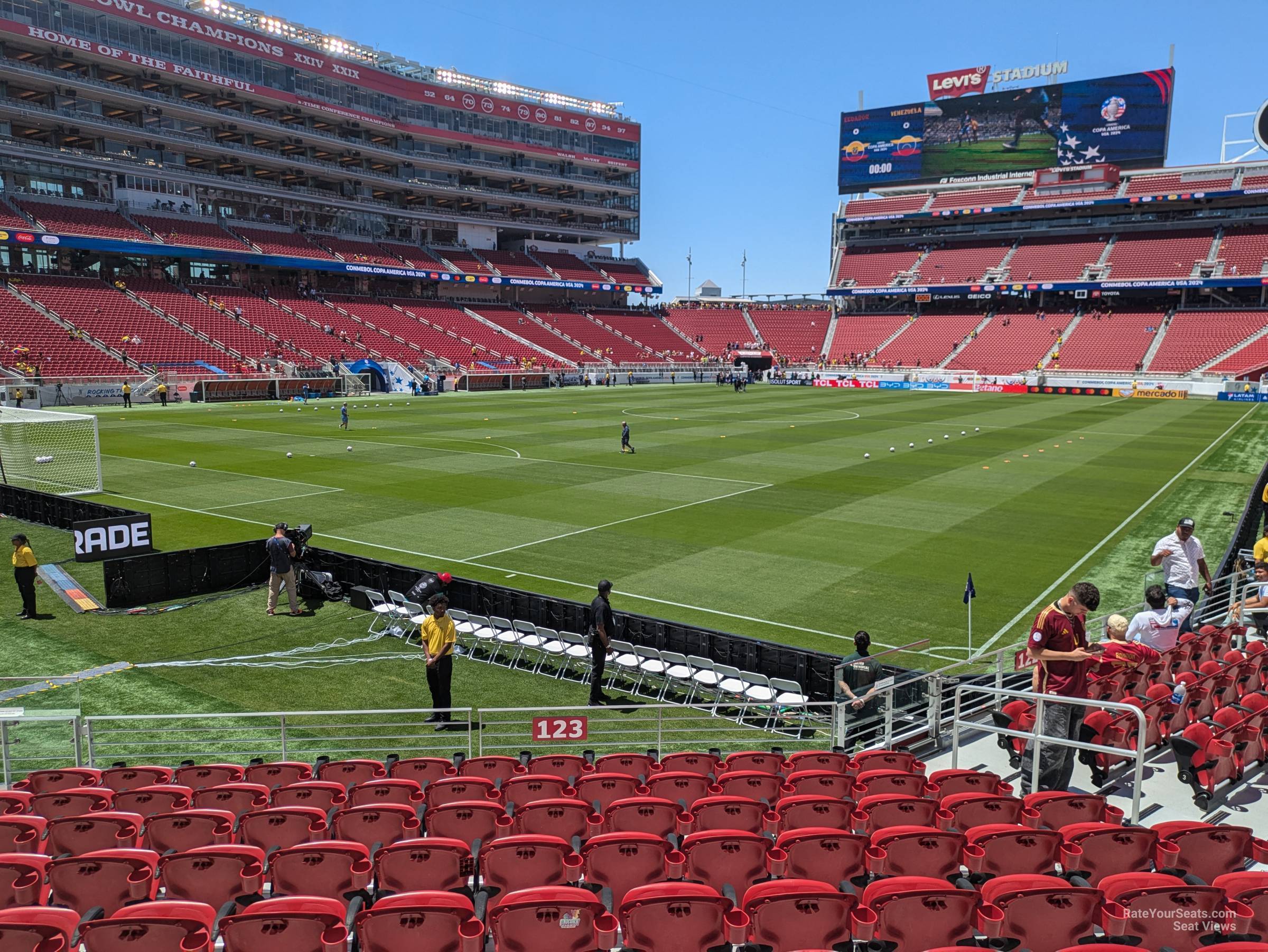 section 123, row 10 seat view  for soccer - levi