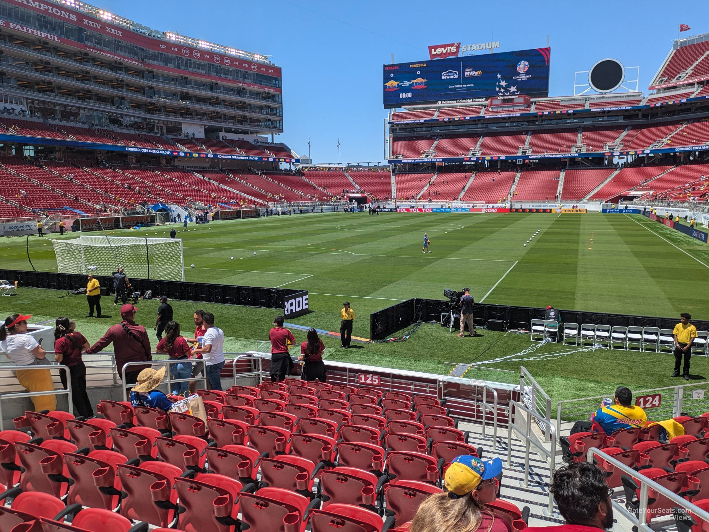 section 125, row 10 seat view  for soccer - levi