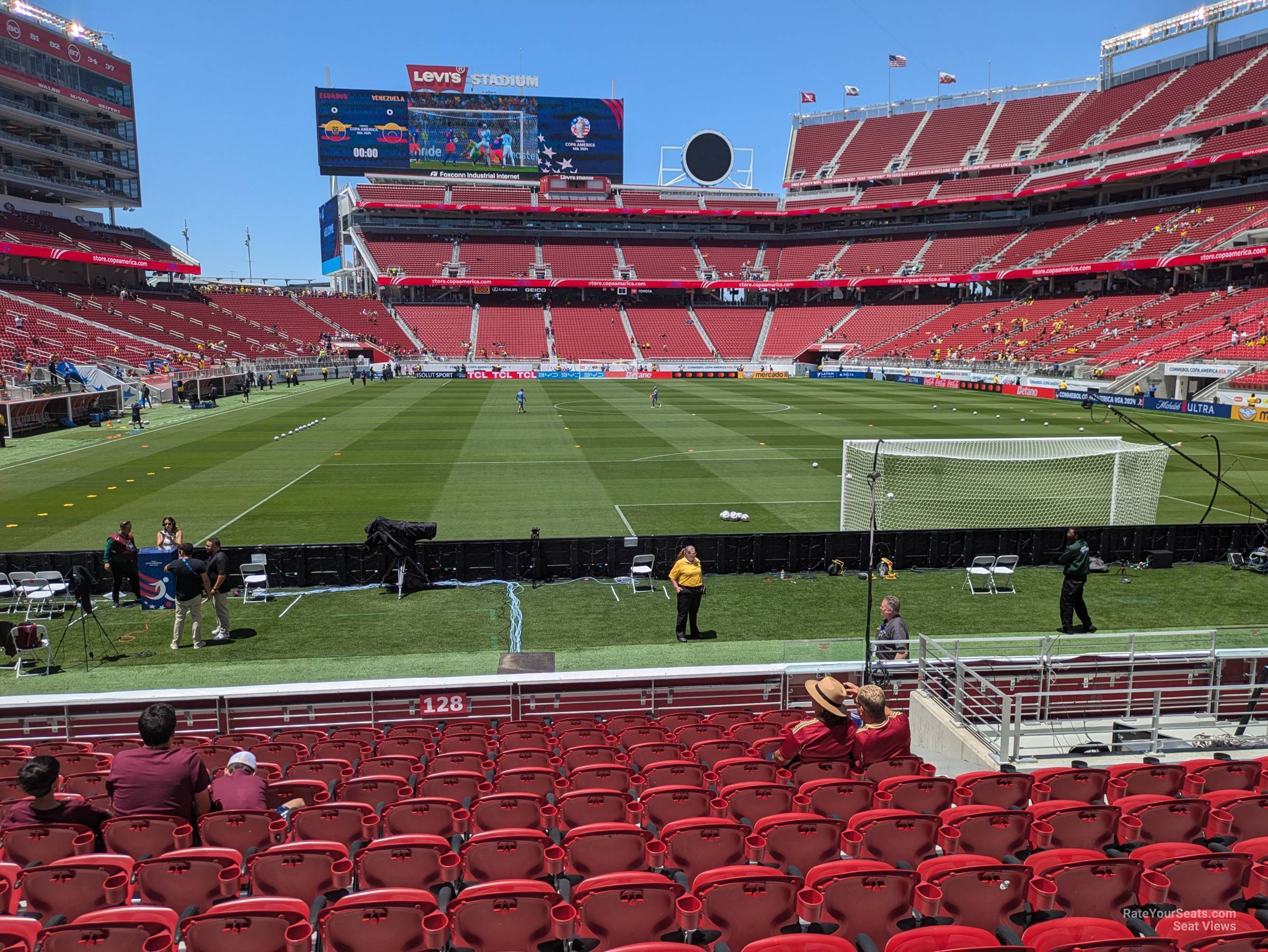 section 128, row 10 seat view  for soccer - levi