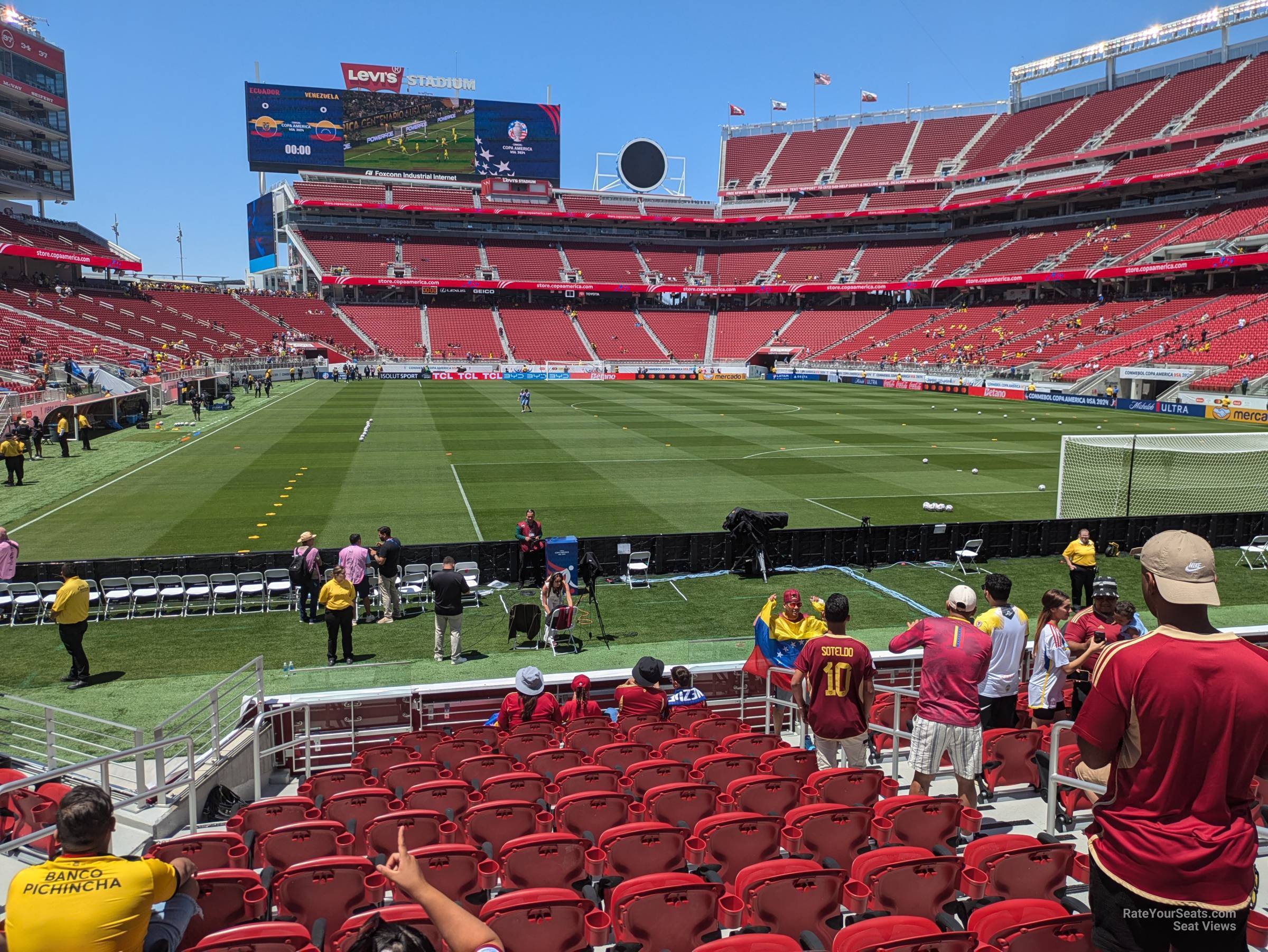 section 129, row 10 seat view  for soccer - levi