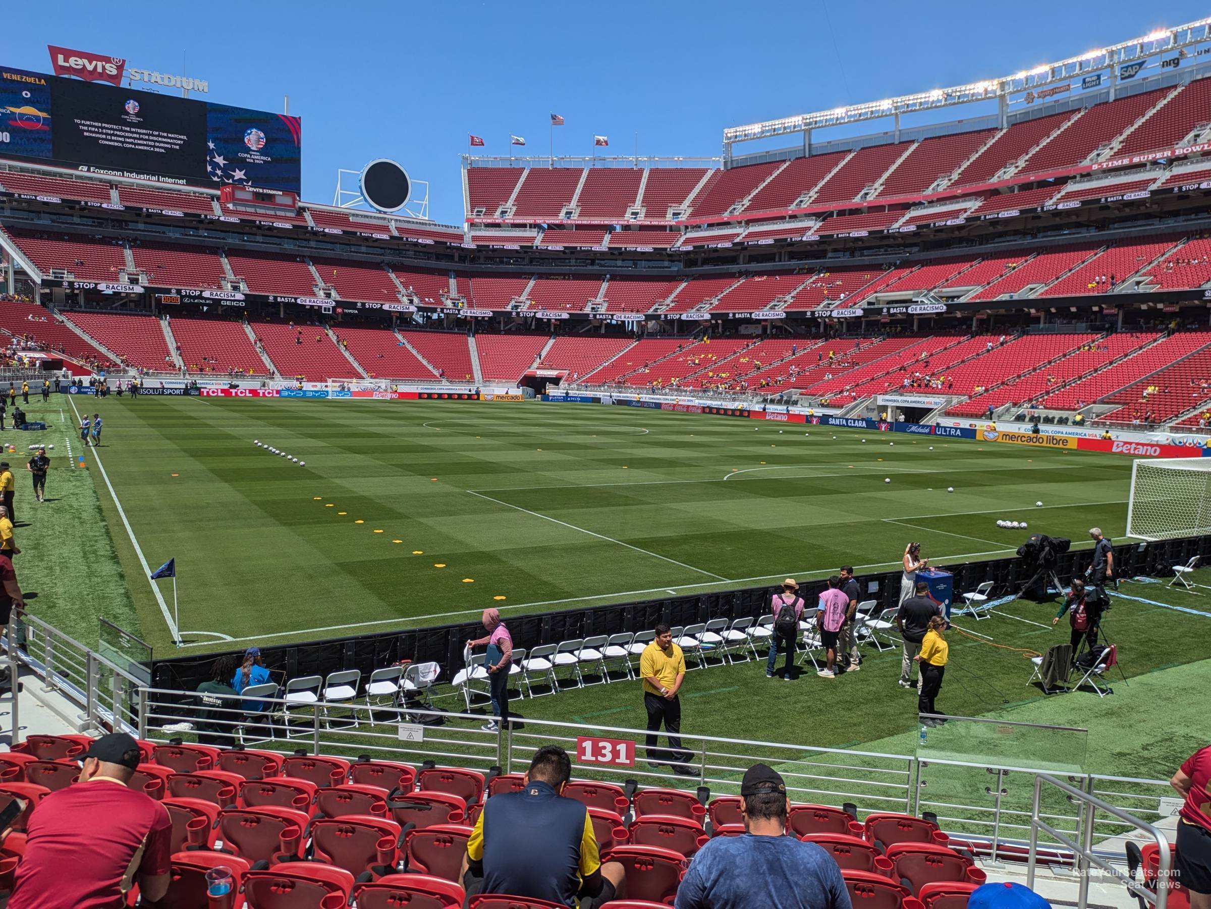 section 131, row 10 seat view  for soccer - levi