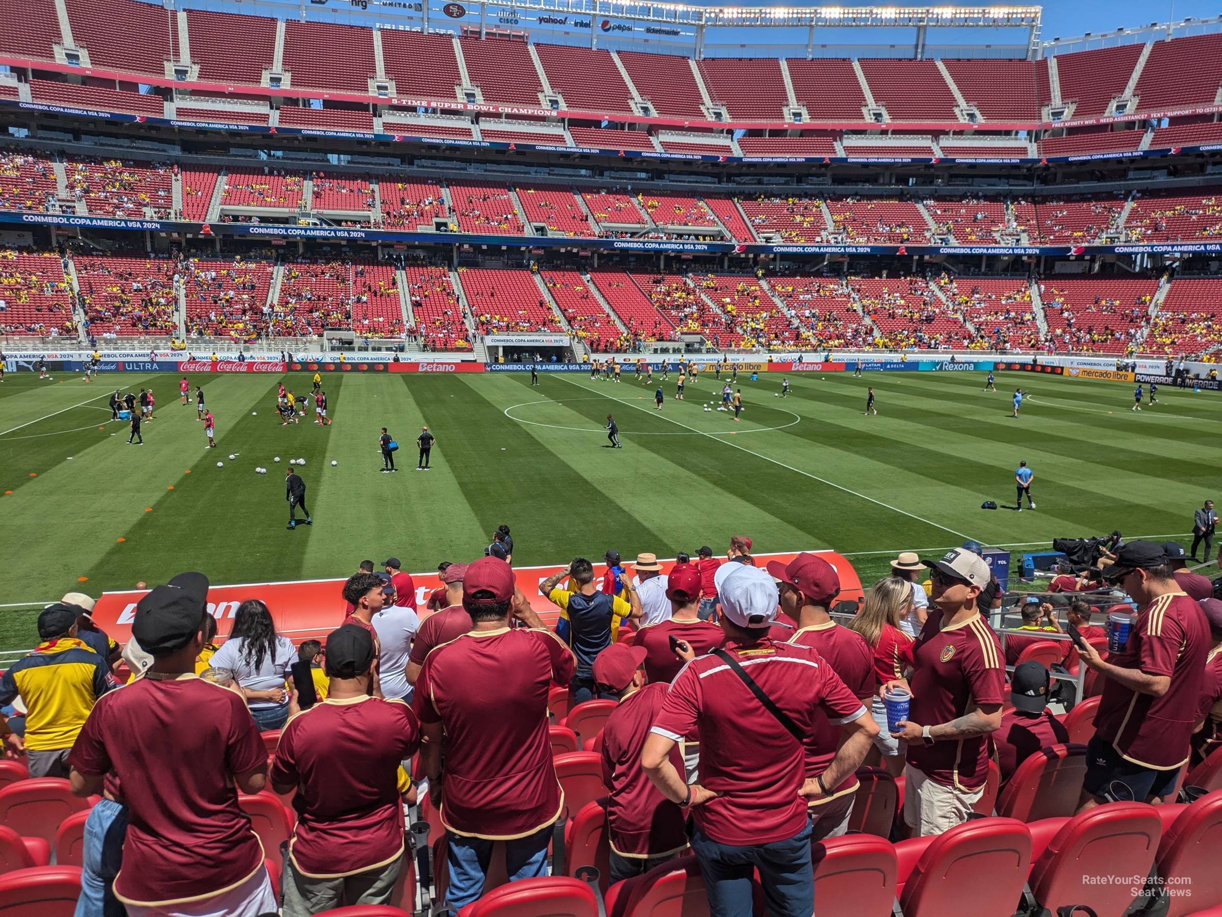 section c140, row 16 seat view  for soccer - levi