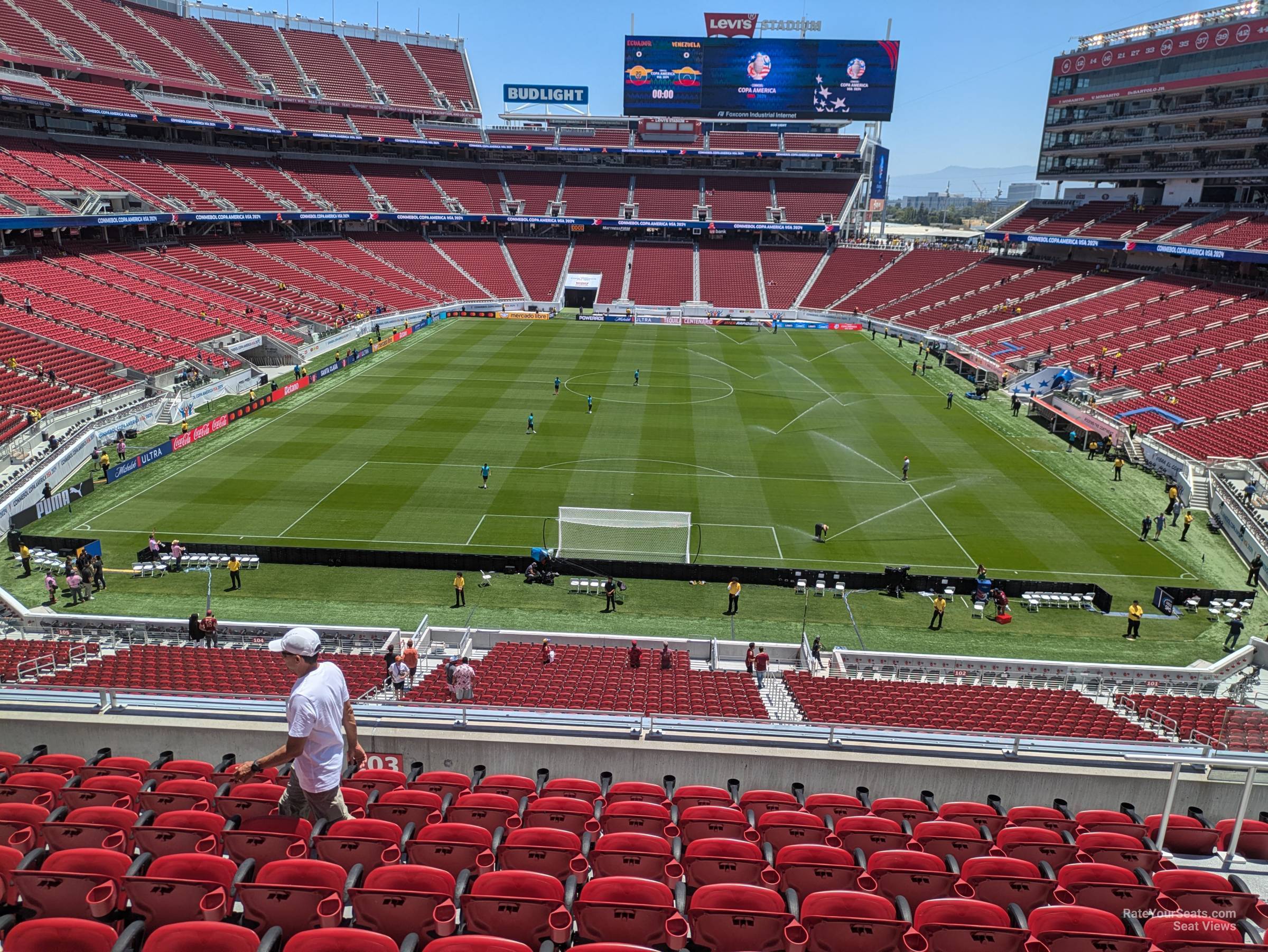 section 203, row 9 seat view  for soccer - levi