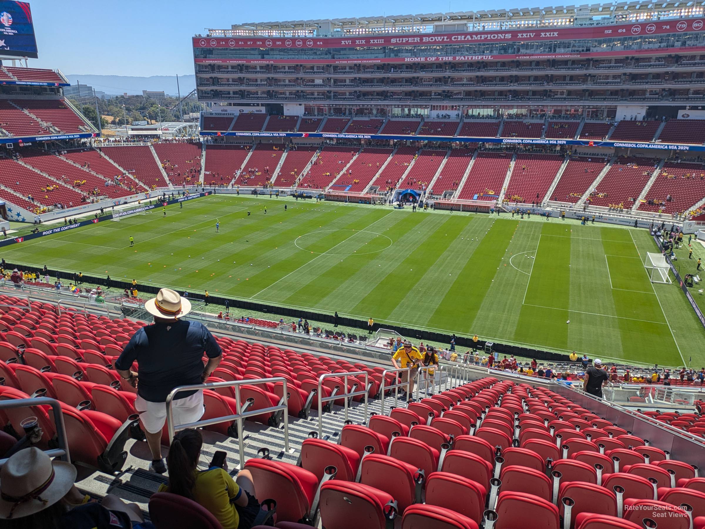 section c212, row 22 seat view  for soccer - levi