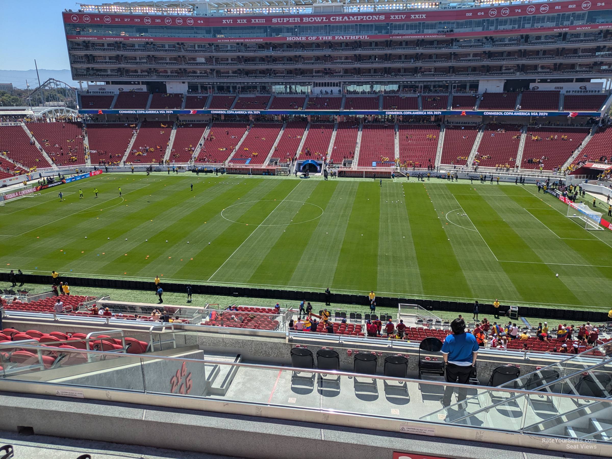 section c214, row 11 seat view  for soccer - levi