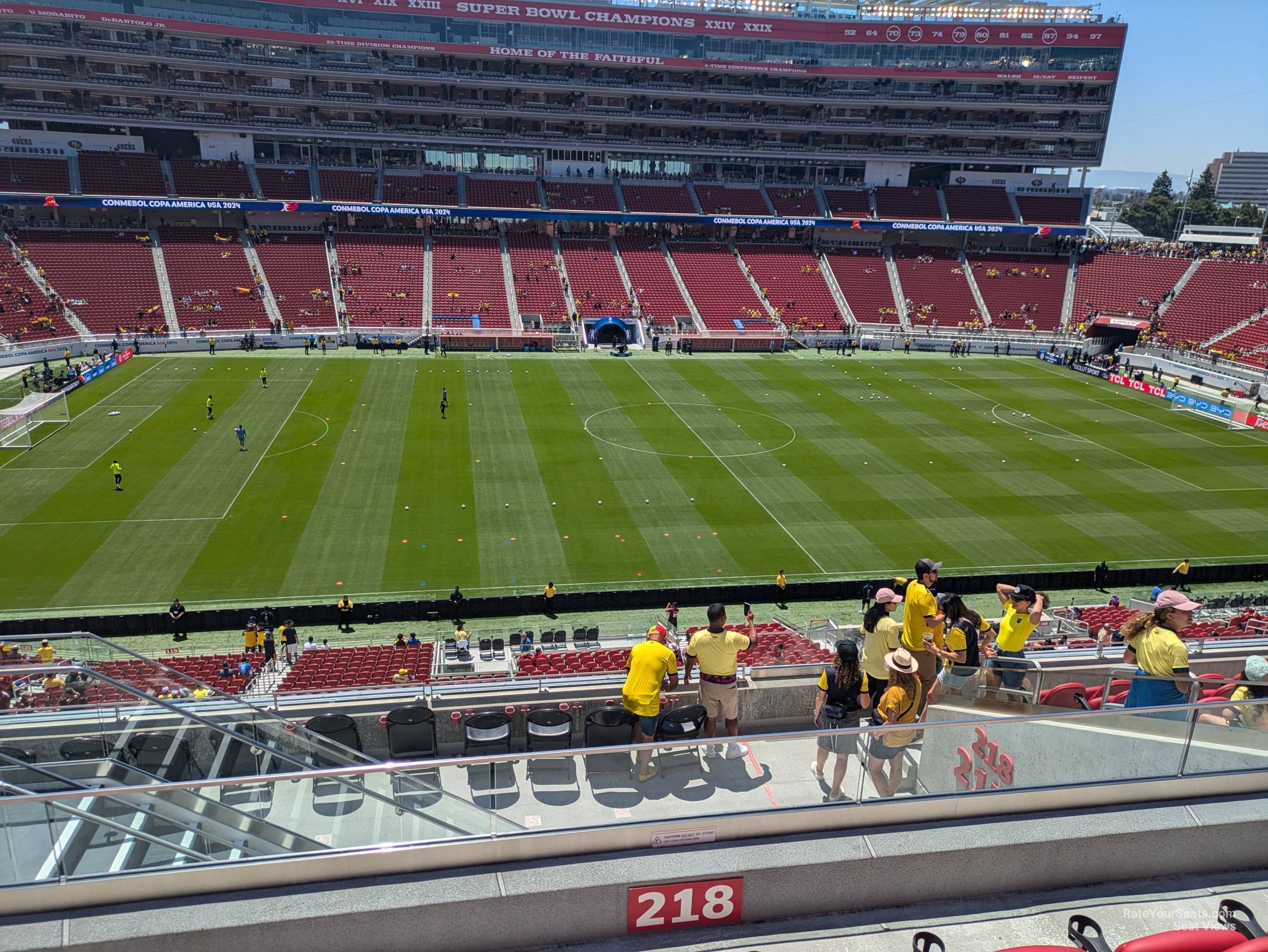 section c218, row 11 seat view  for soccer - levi