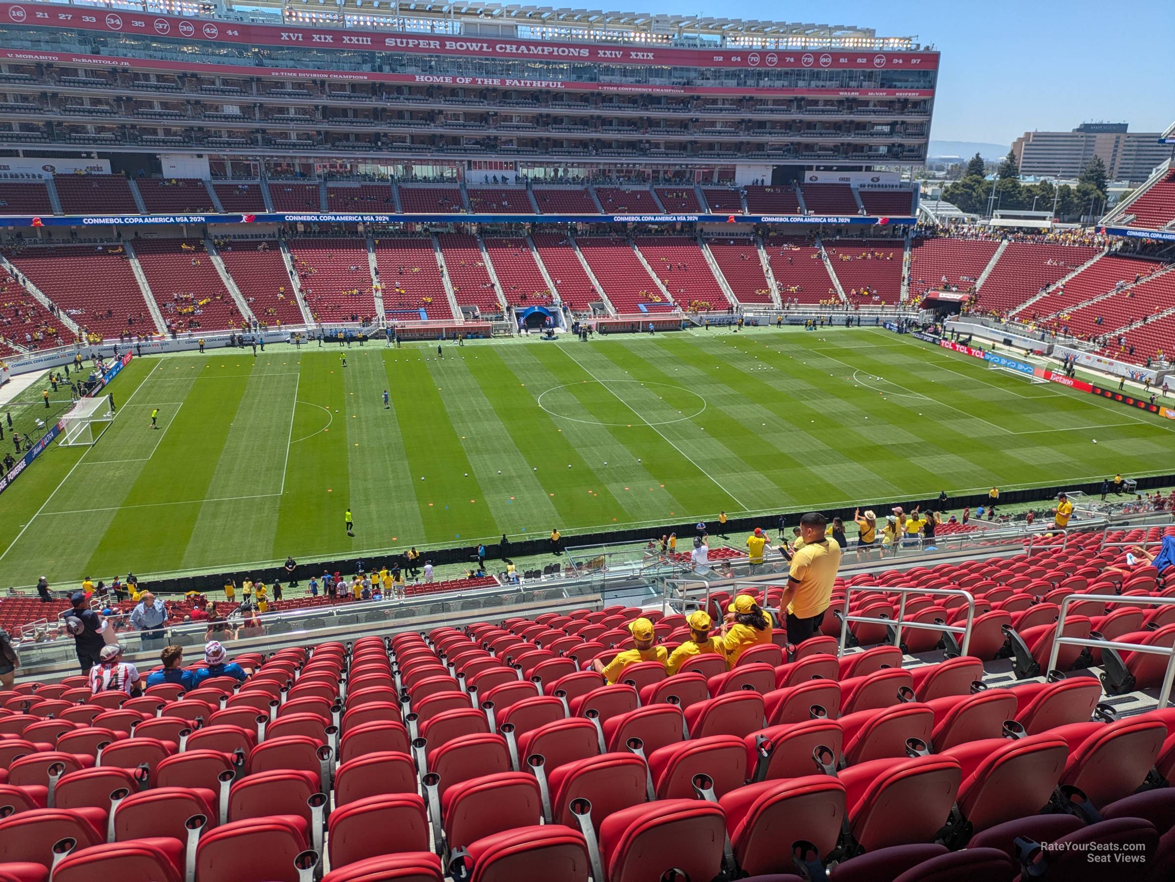 section c219, row 22 seat view  for soccer - levi