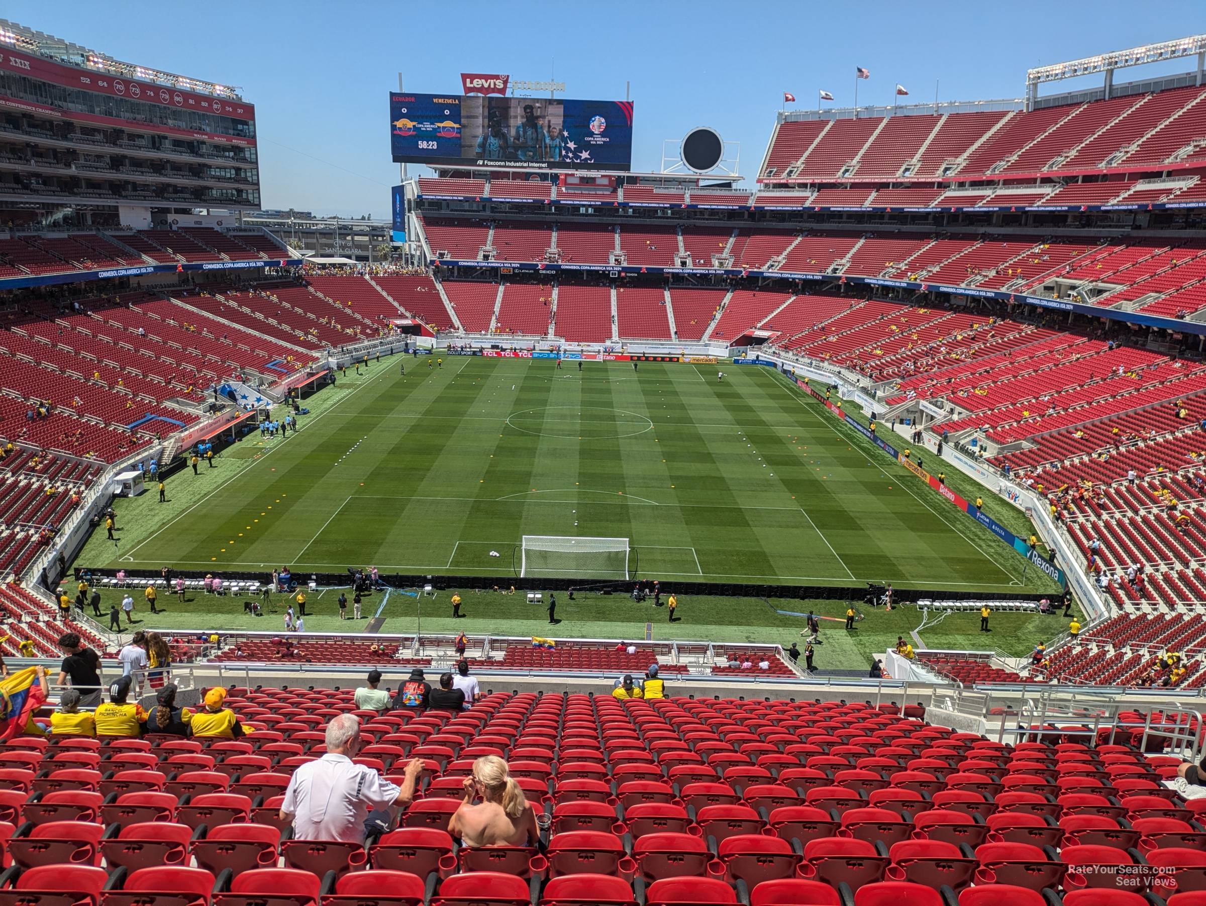 section 229, row 20 seat view  for soccer - levi