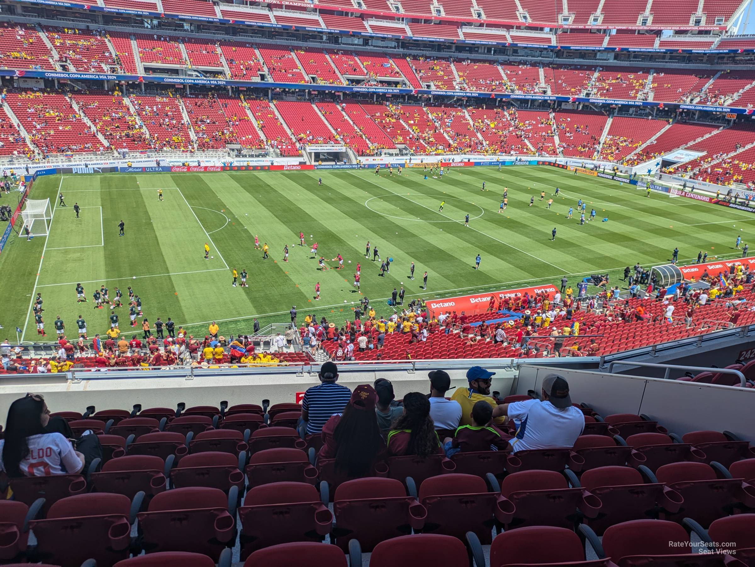 section 243, row 7 seat view  for soccer - levi