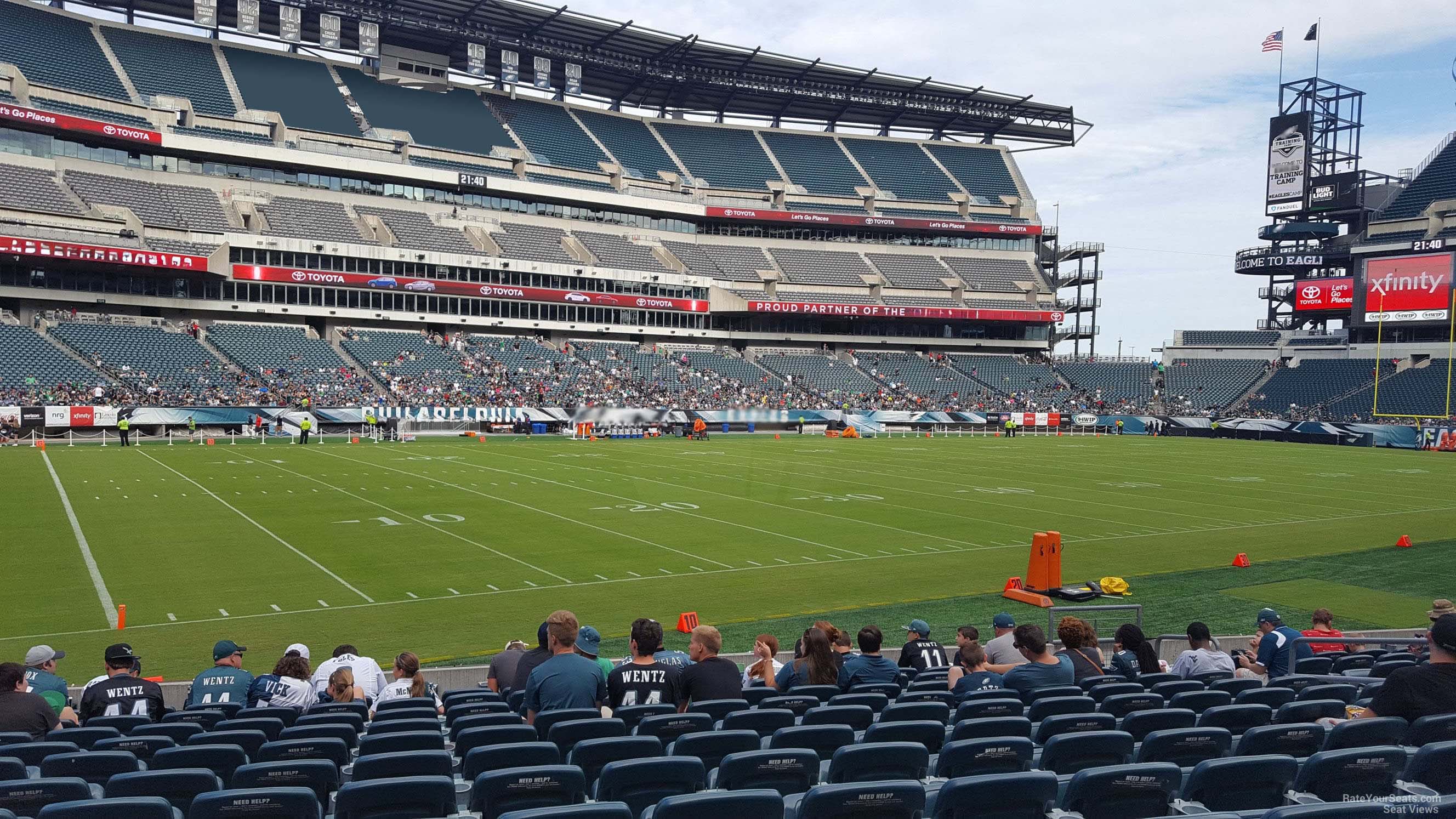 section 116, row 12 seat view  for football - lincoln financial field