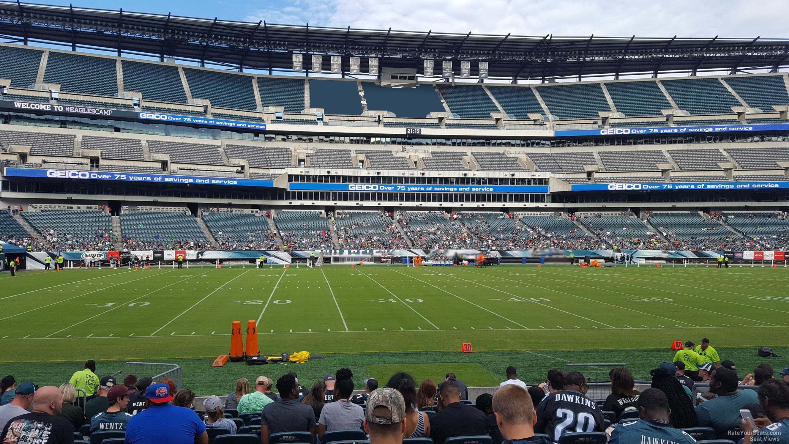section 118, row 12 seat view  for football - lincoln financial field