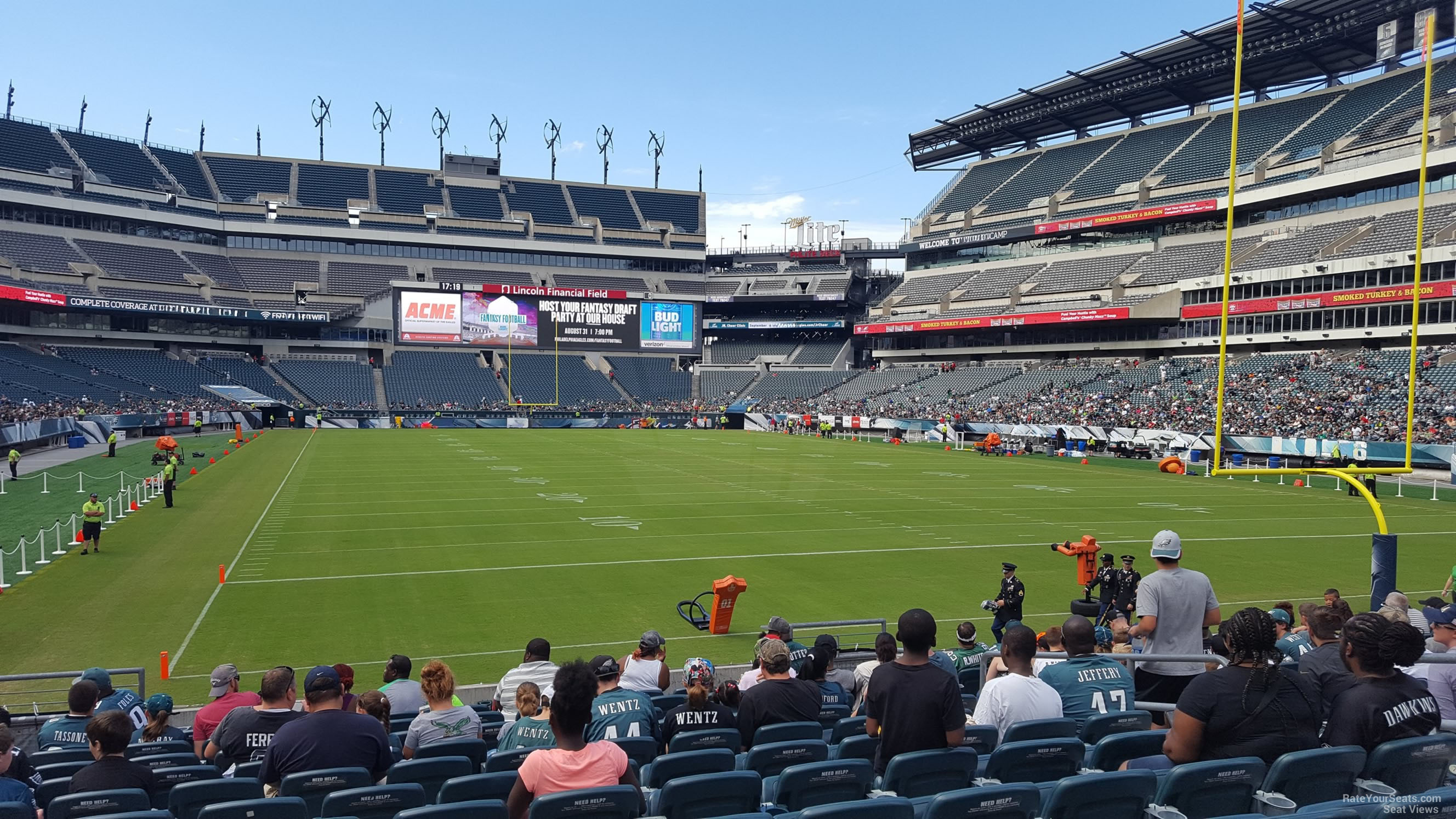 section 128, row 12 seat view  for football - lincoln financial field