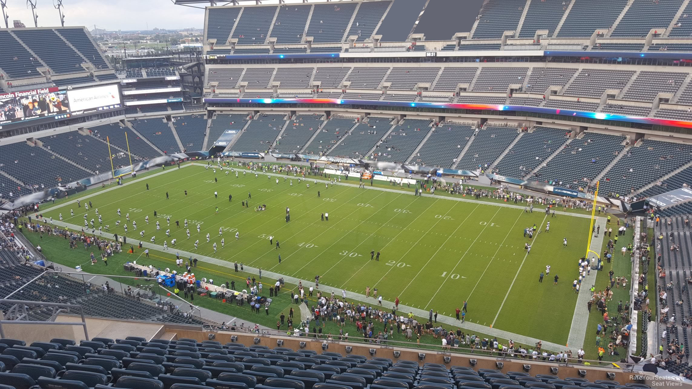 section 205, row 15 seat view  for football - lincoln financial field