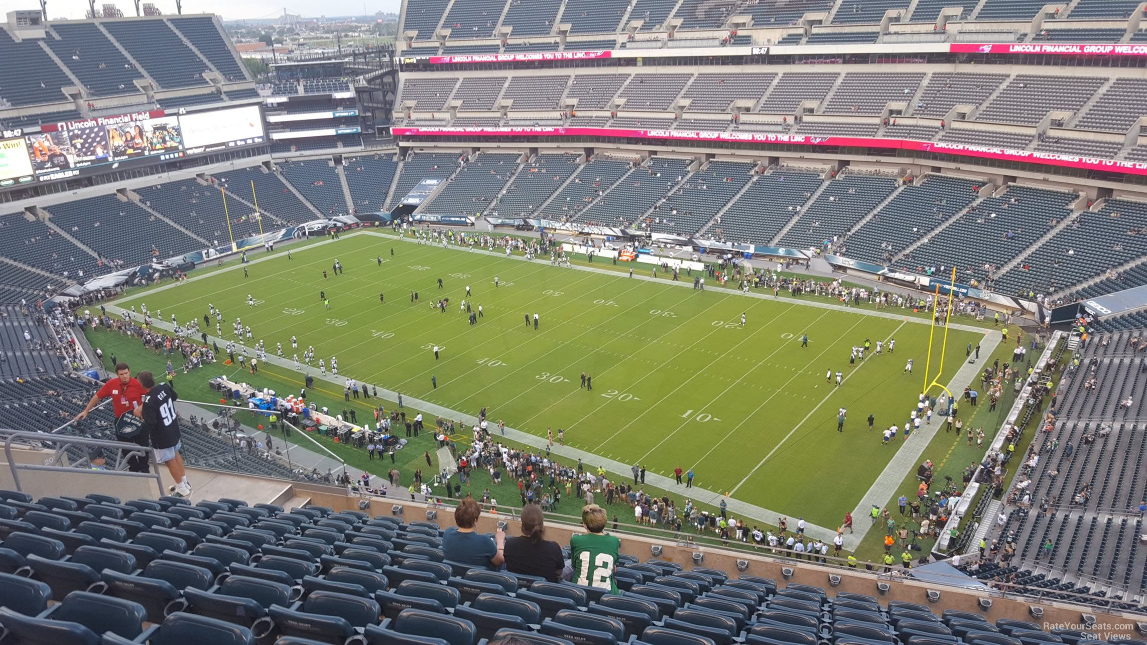 section 206, row 15 seat view  for football - lincoln financial field