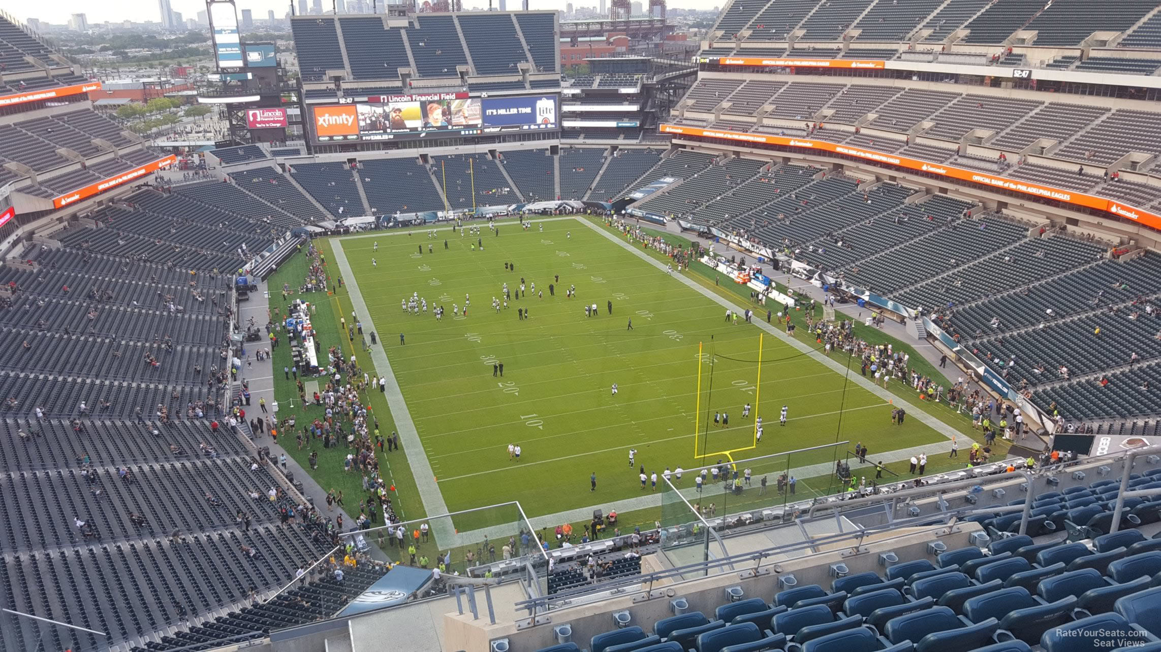 section 209, row 15 seat view  for football - lincoln financial field