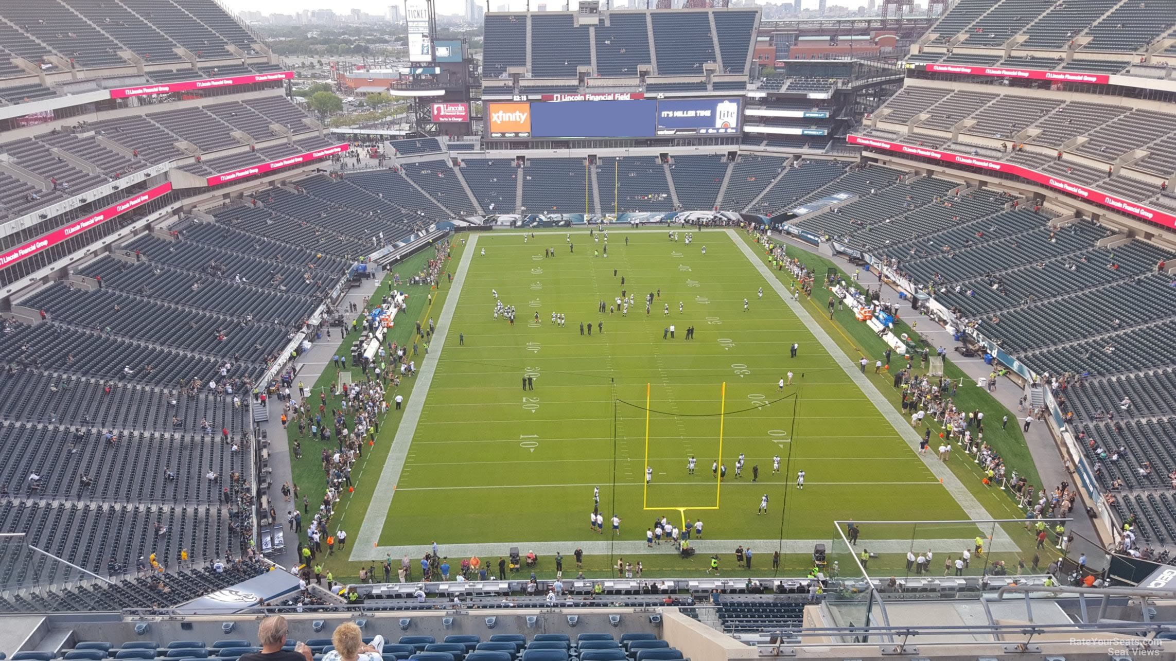 section 211, row 15 seat view  for football - lincoln financial field