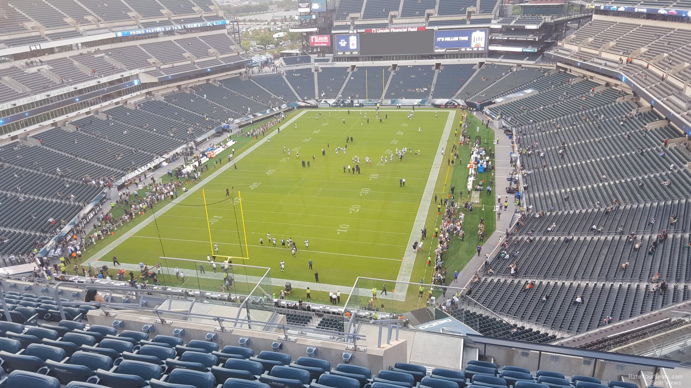 section 215, row 15 seat view  for football - lincoln financial field