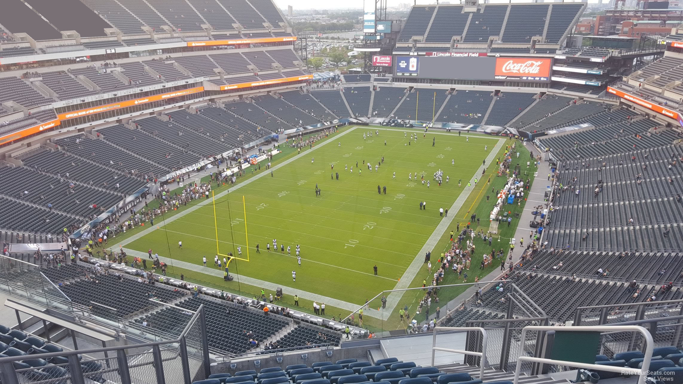 section 216, row 15 seat view  for football - lincoln financial field