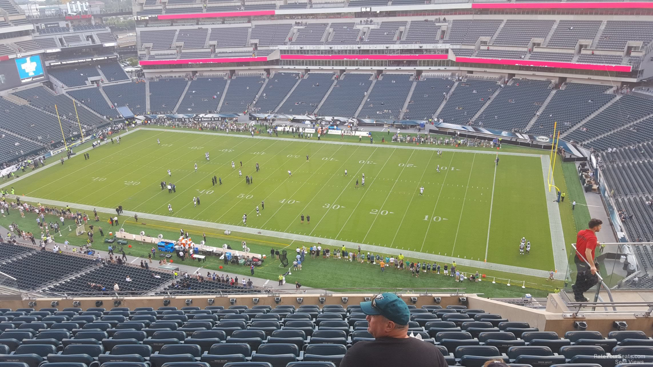 section 228, row 15 seat view  for football - lincoln financial field