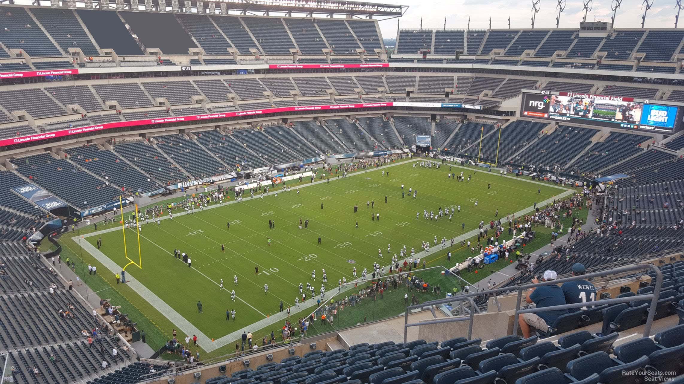 section 239, row 15 seat view  for football - lincoln financial field