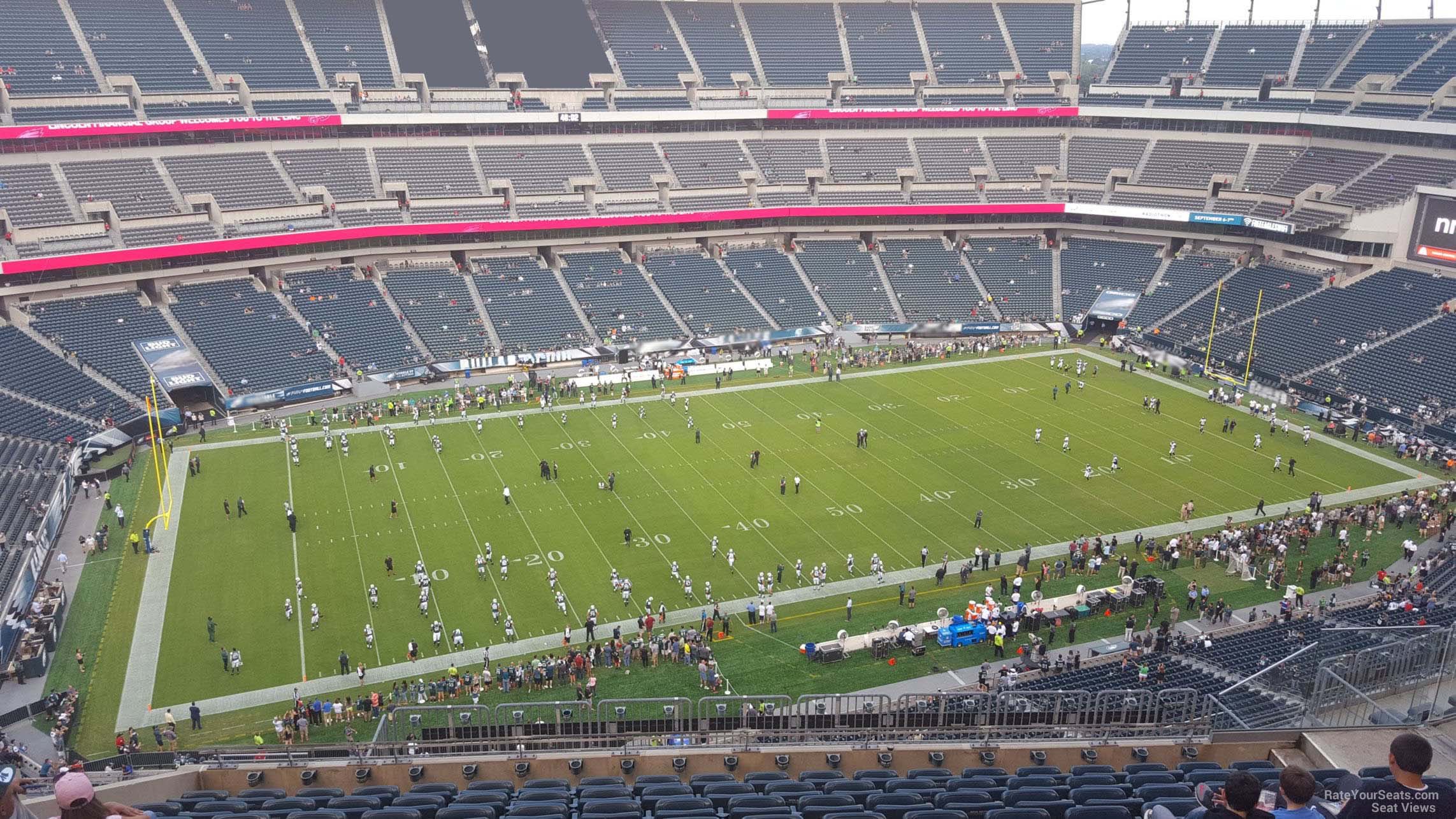 section 242, row 15 seat view  for football - lincoln financial field
