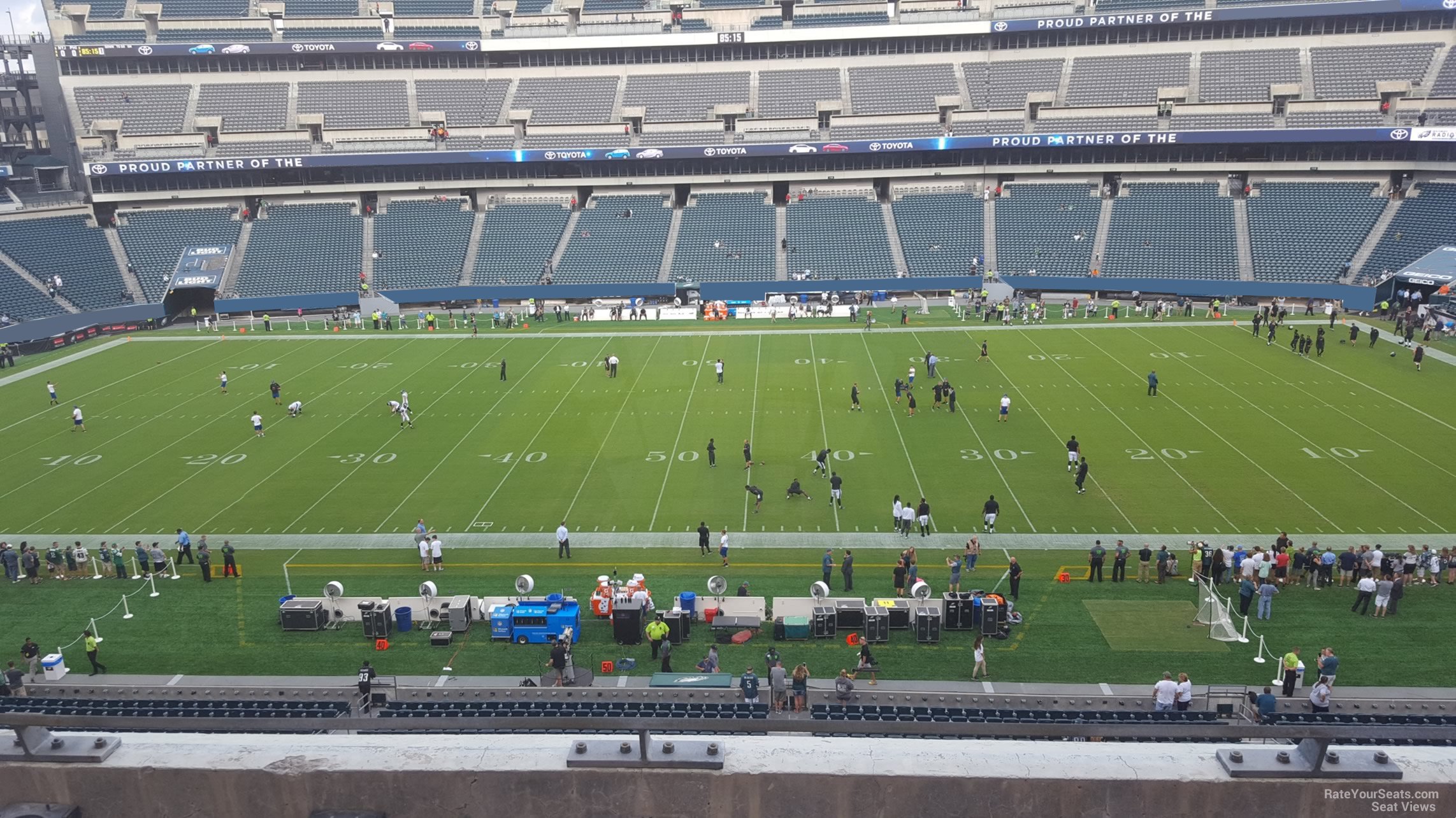 section c1, row 7 seat view  for football - lincoln financial field