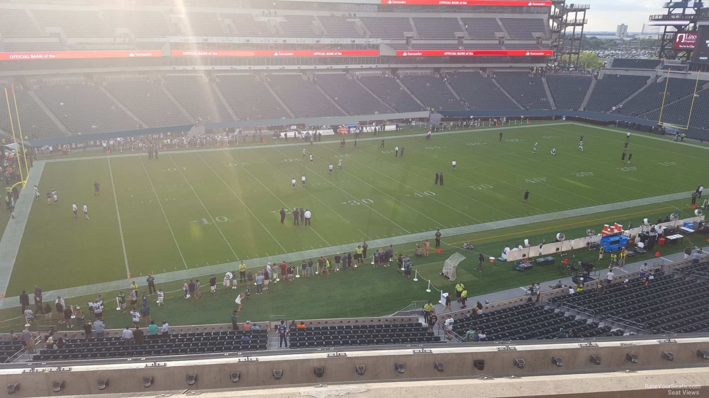 section c18, row 7 seat view  for football - lincoln financial field