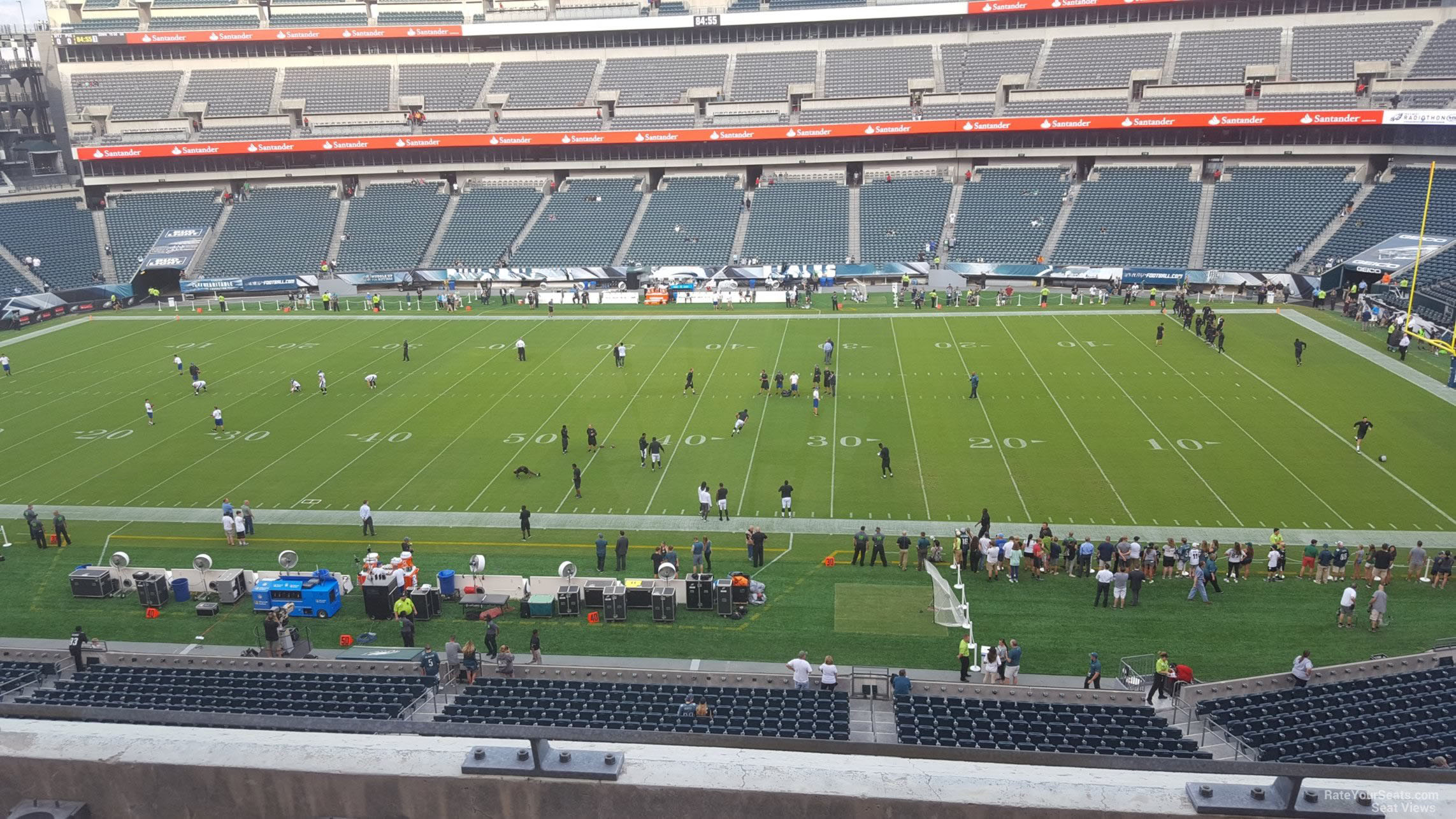 section c2, row 7 seat view  for football - lincoln financial field