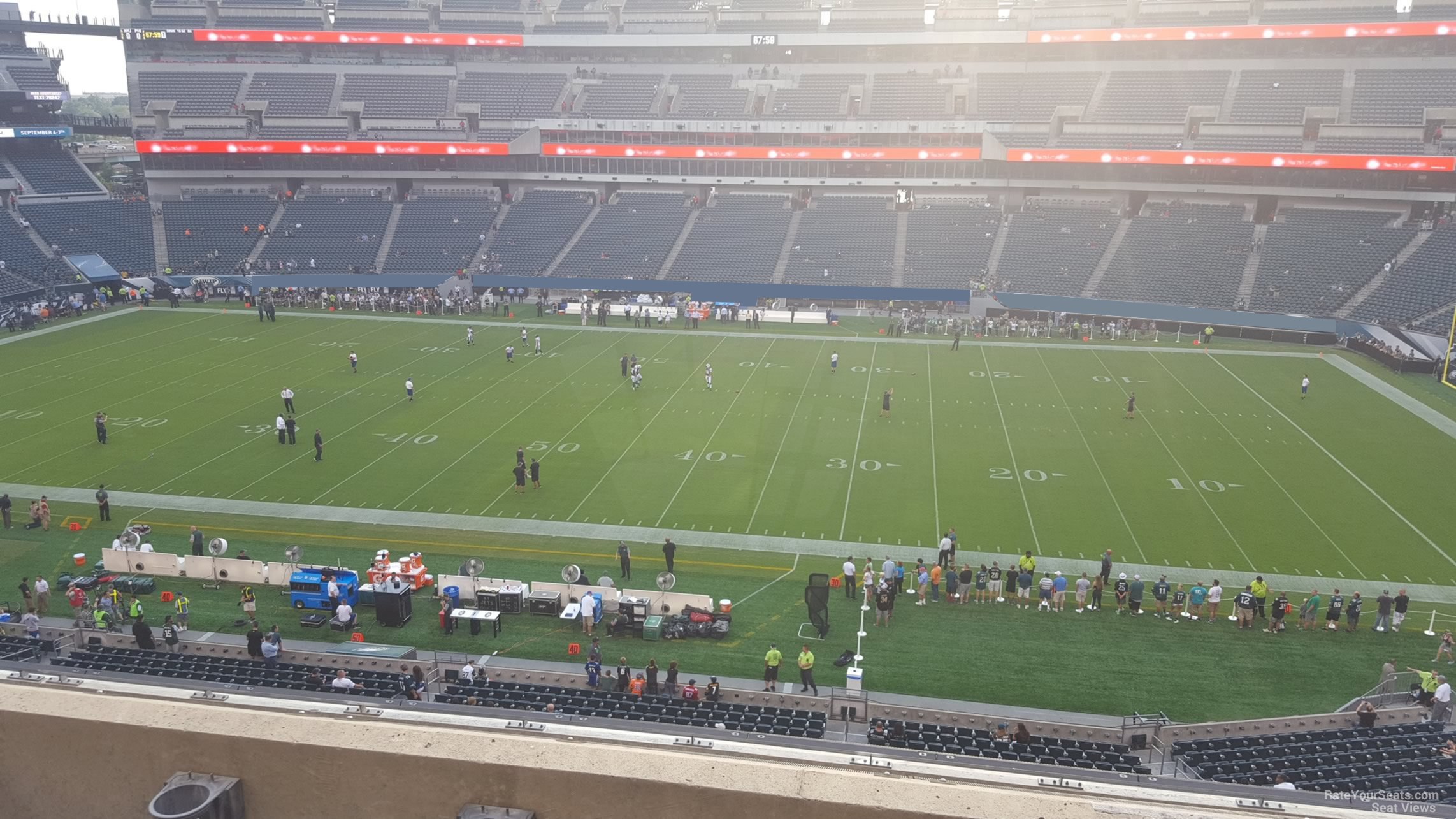 section c23, row 7 seat view  for football - lincoln financial field