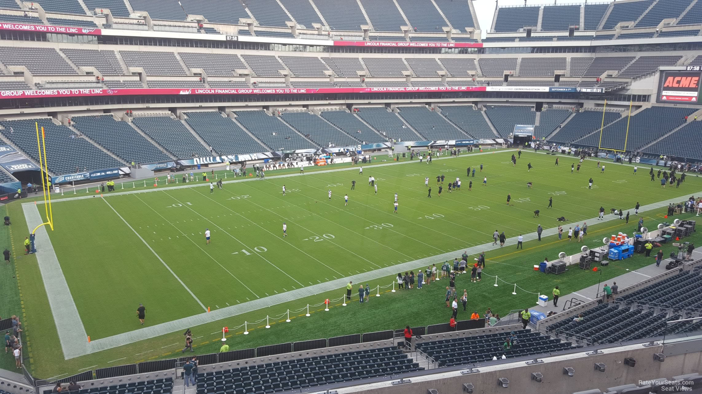 section c36, row 7 seat view  for football - lincoln financial field