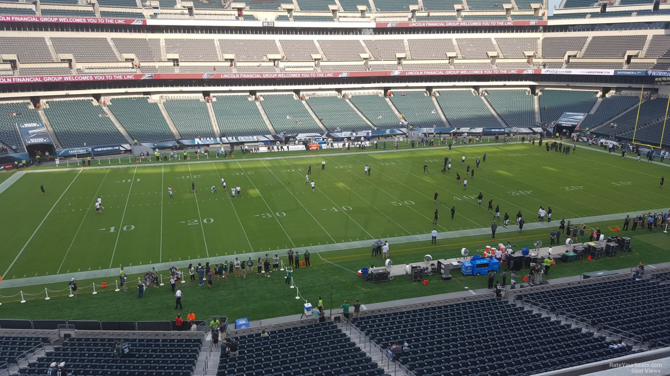section c38, row 7 seat view  for football - lincoln financial field