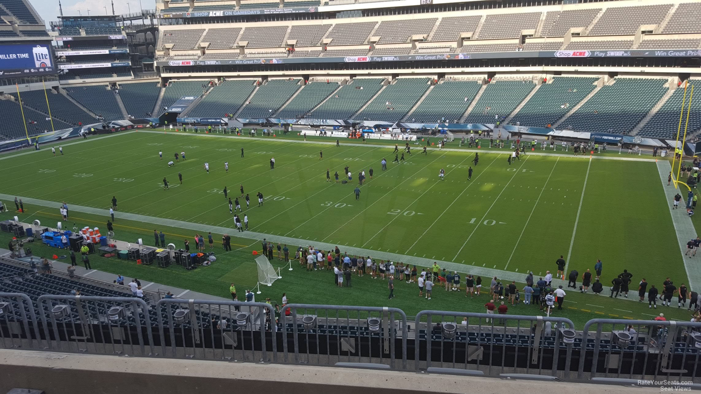 section c4, row 7 seat view  for football - lincoln financial field