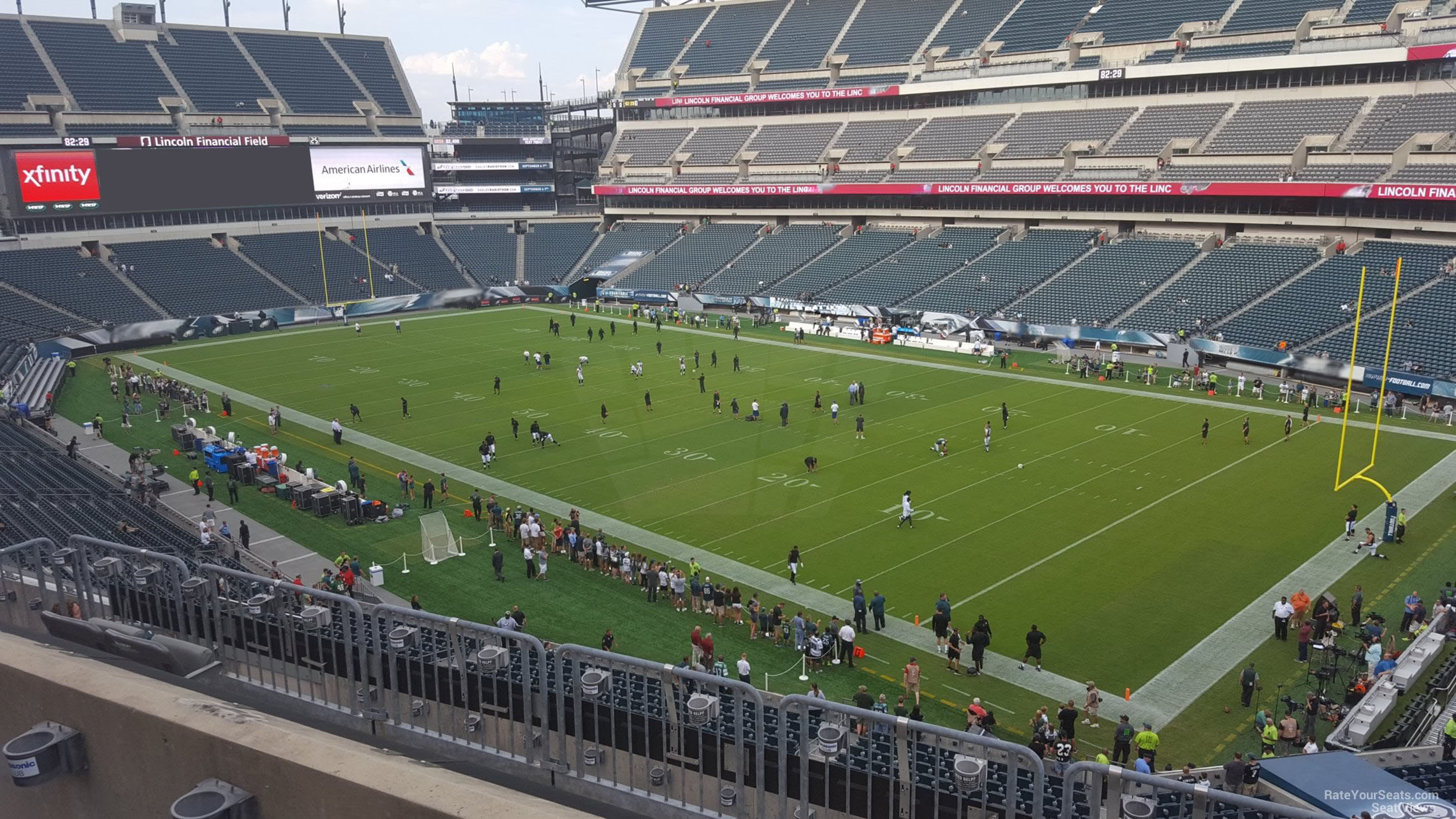 section c6, row 7 seat view  for football - lincoln financial field