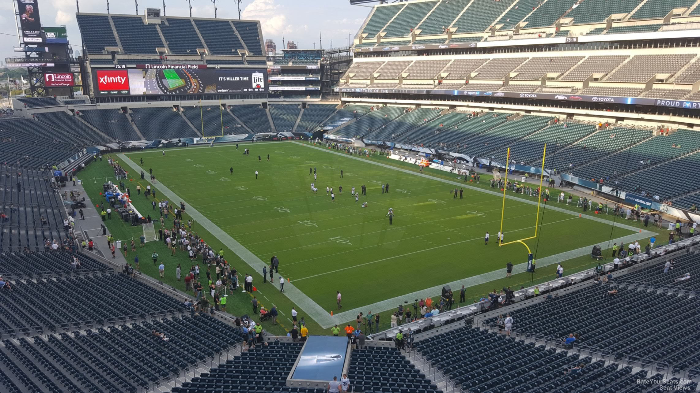 section m8, row 13 seat view  for football - lincoln financial field