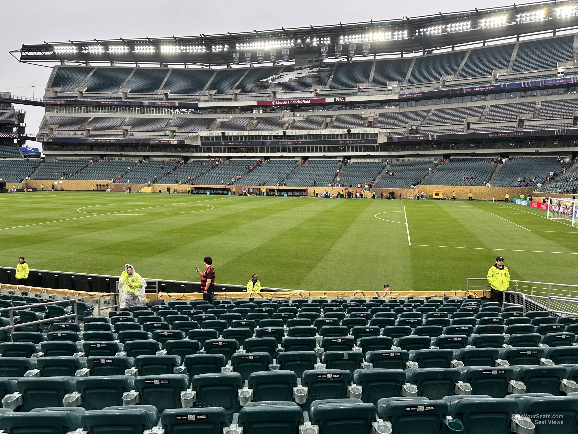 section 123, row 14 seat view for soccer - lincoln financial field