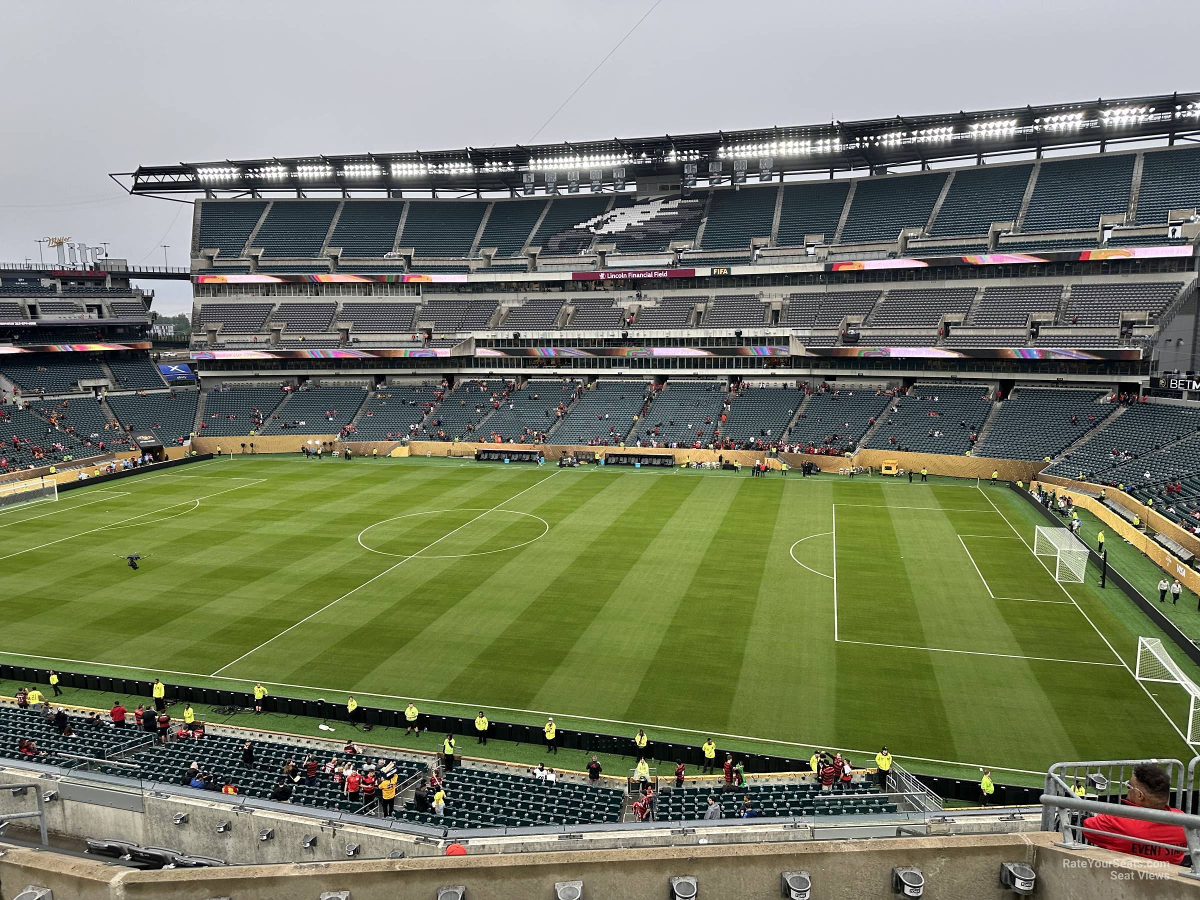 section c24, row 11 seat view for soccer - lincoln financial field