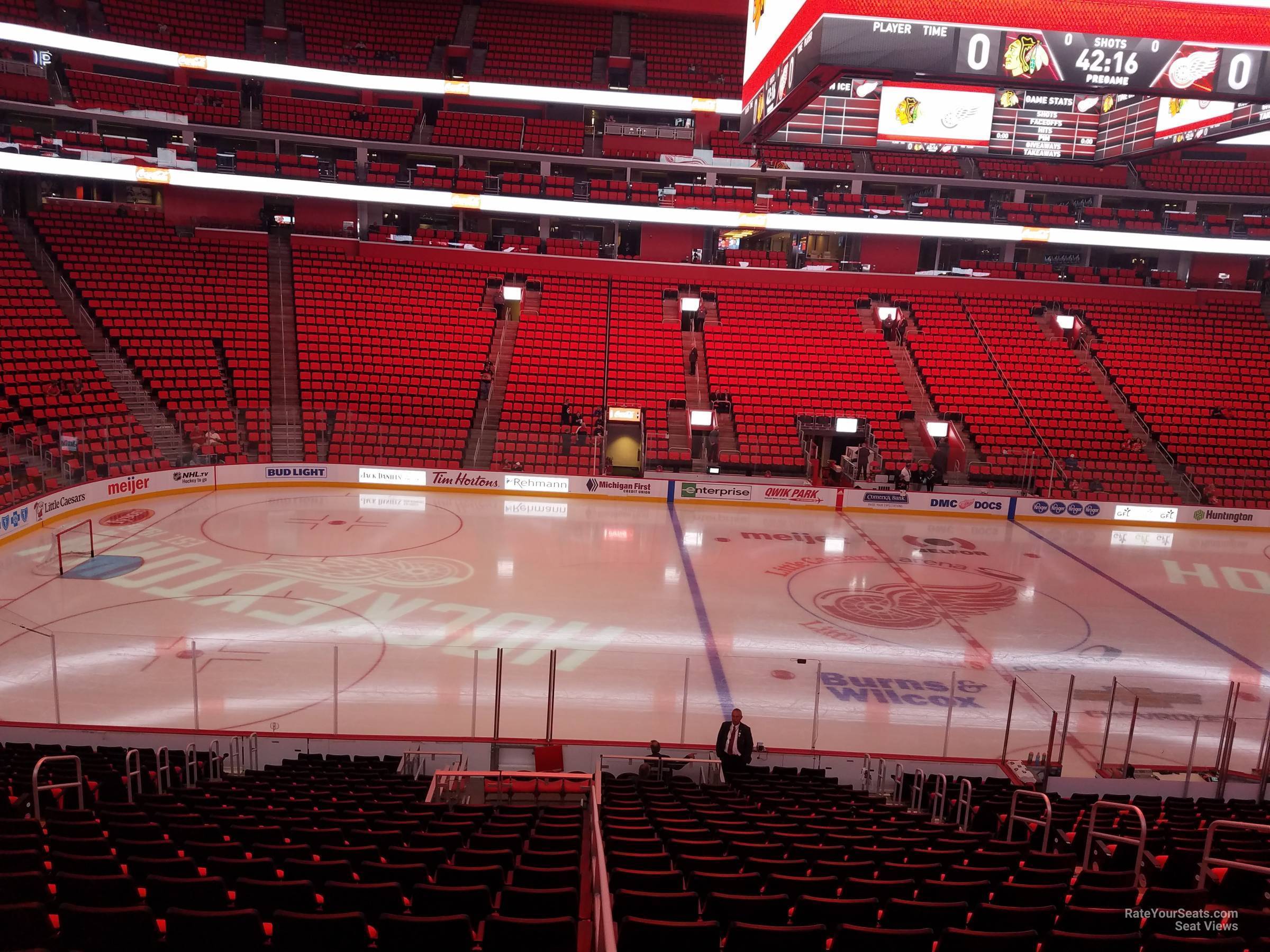 Little Caesars Arena Section 111 - Detroit Red Wings - Rateyourseats.com