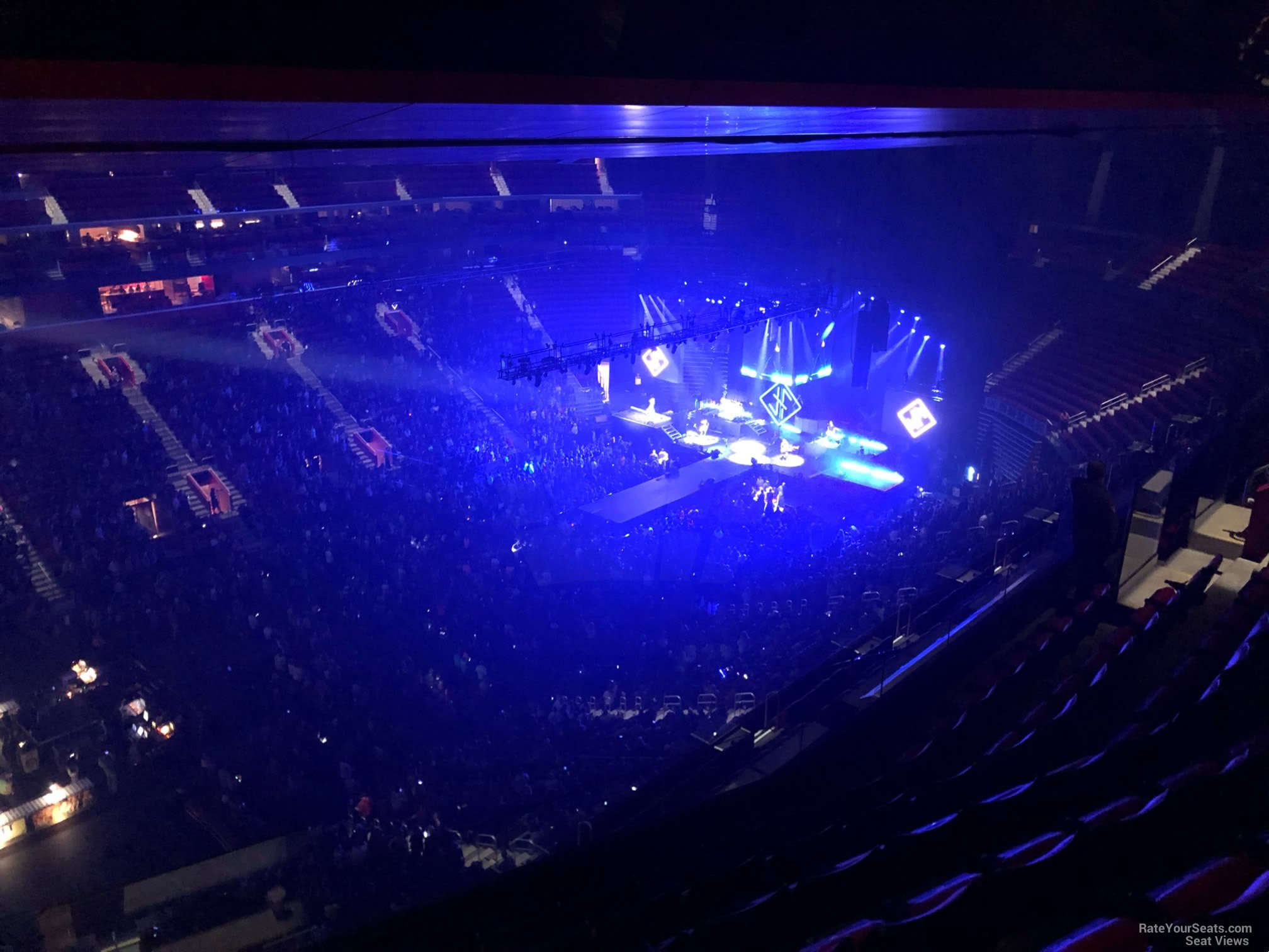 section 215, row 7 seat view  for concert - little caesars arena
