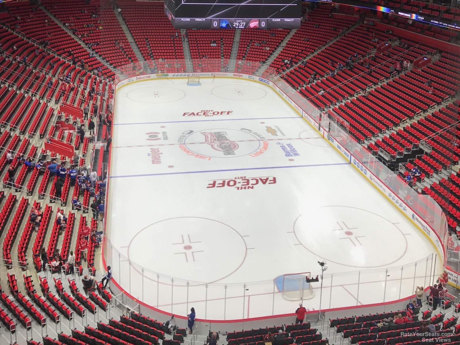 Little Caesars Arena Red Wings Seating Chart