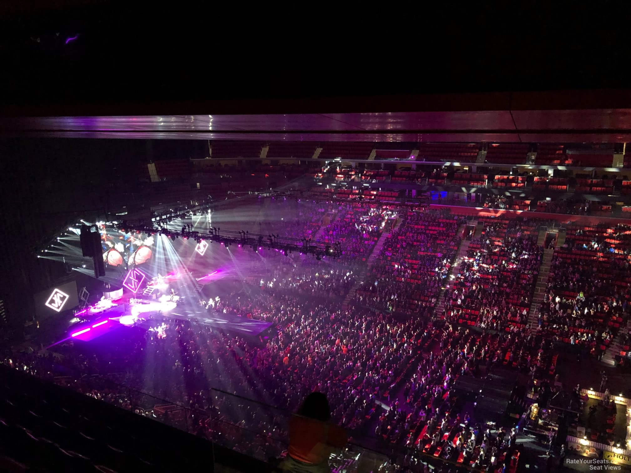 section 225, row 7 seat view  for concert - little caesars arena