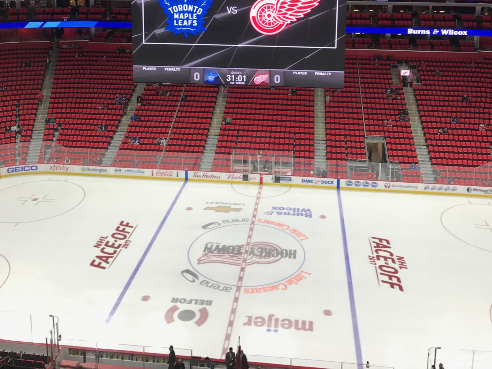 section 226, row 8 seat view  for hockey - little caesars arena