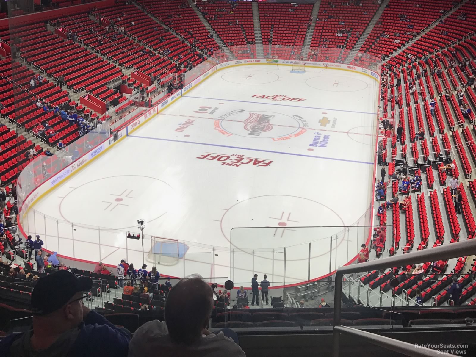mezzanine 18, row 4 seat view  for hockey - little caesars arena