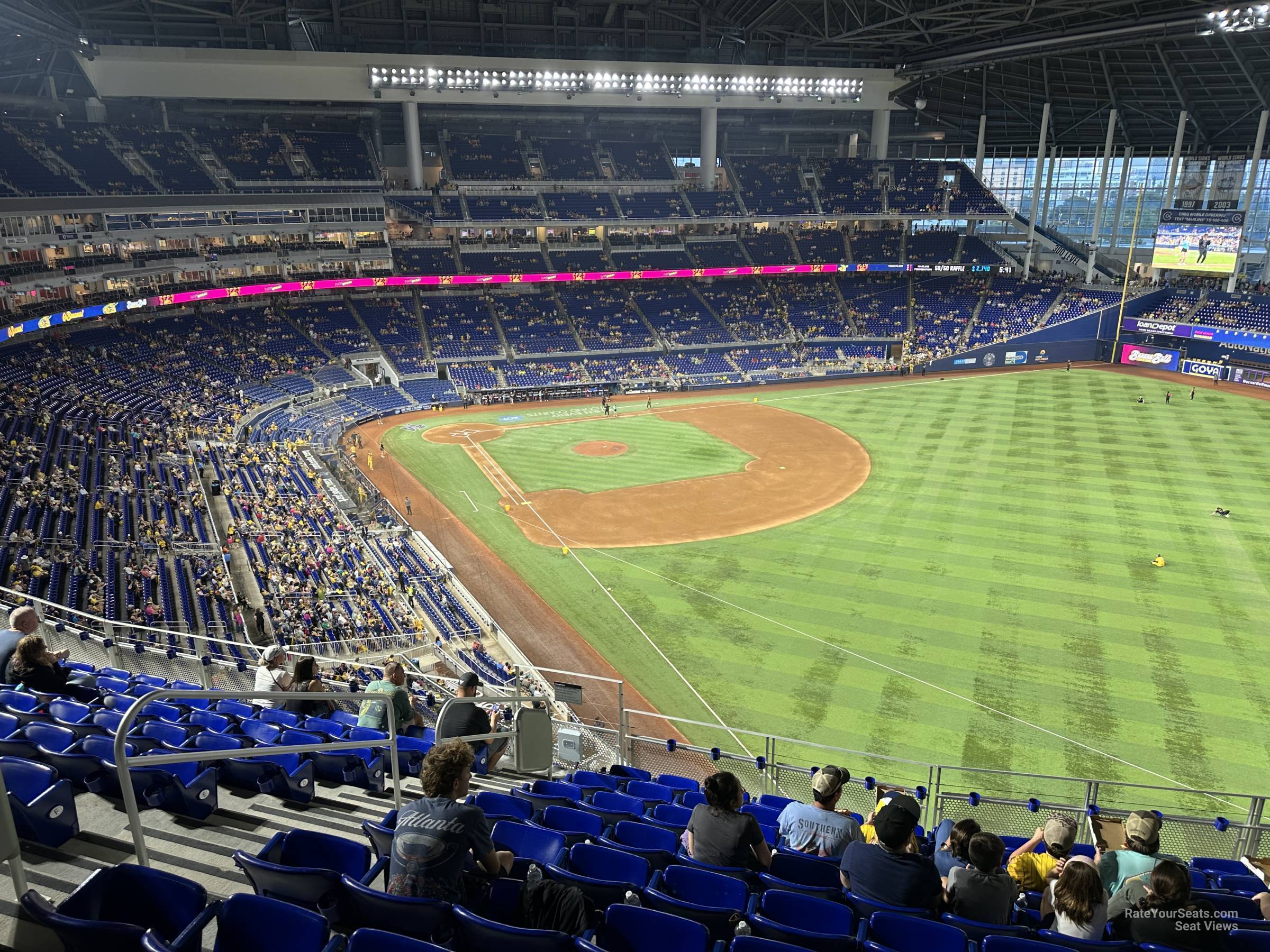 section 302, row k seat view  for baseball - loandepot park