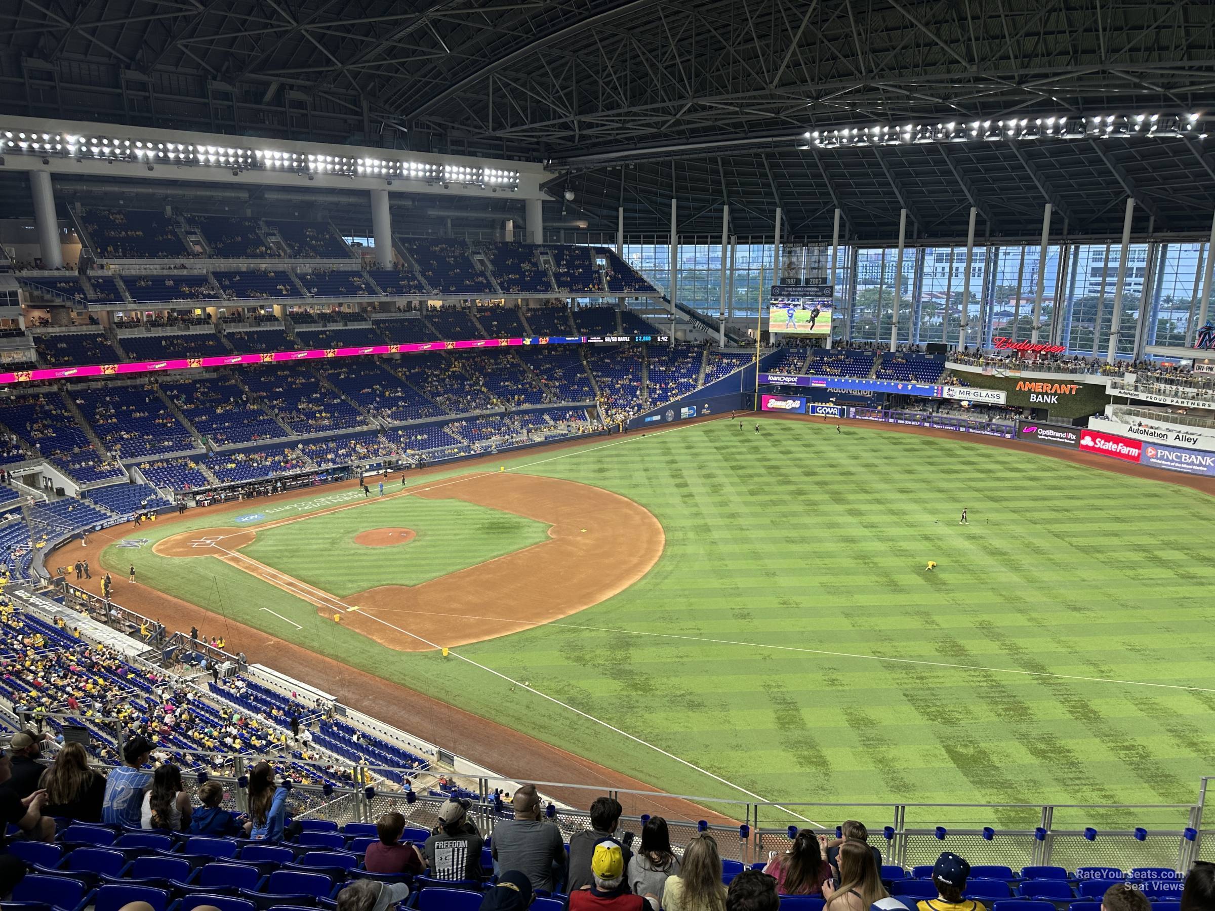 section 304, row k seat view  for baseball - loandepot park