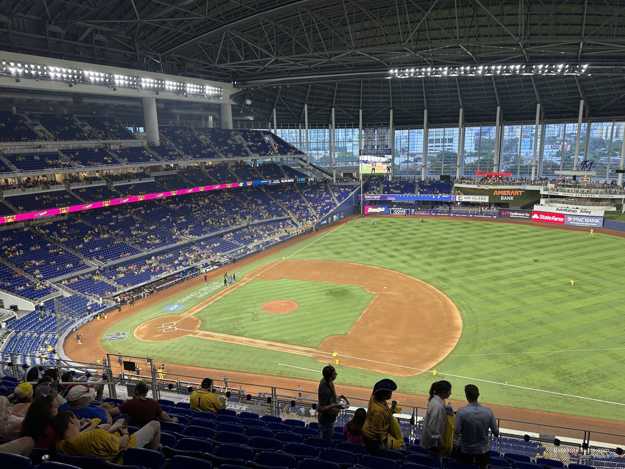 section 307, row j seat view  for baseball - loandepot park